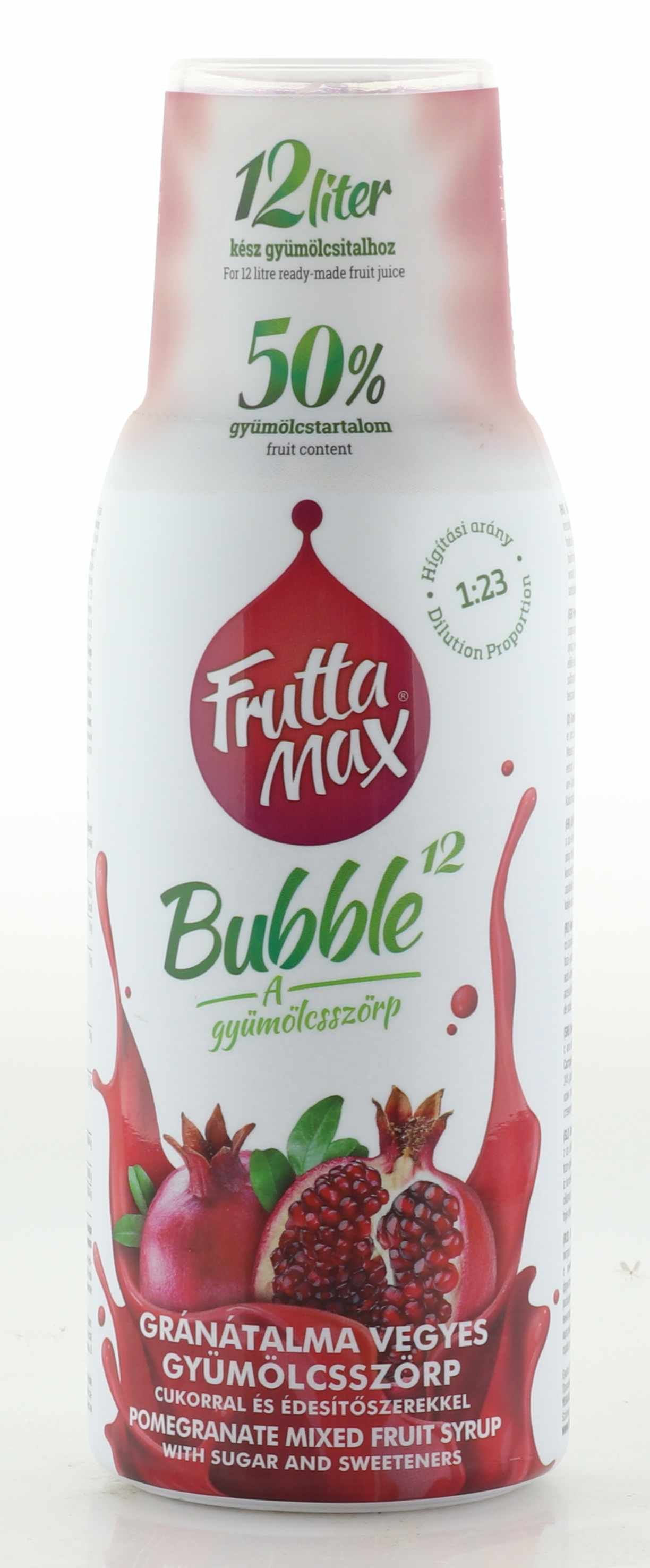 MHD 7.2.25 Frutta Max Bubble Granatapfel Sirup