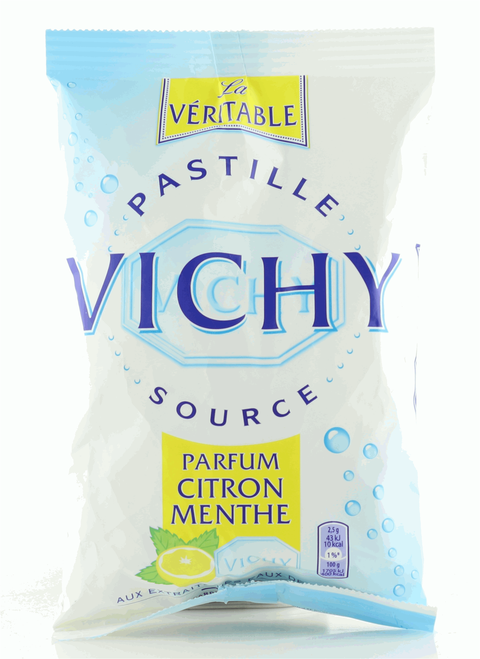 Vichy Pastillen Bonbons mit Zitronen- Pfefferminzgeschmack