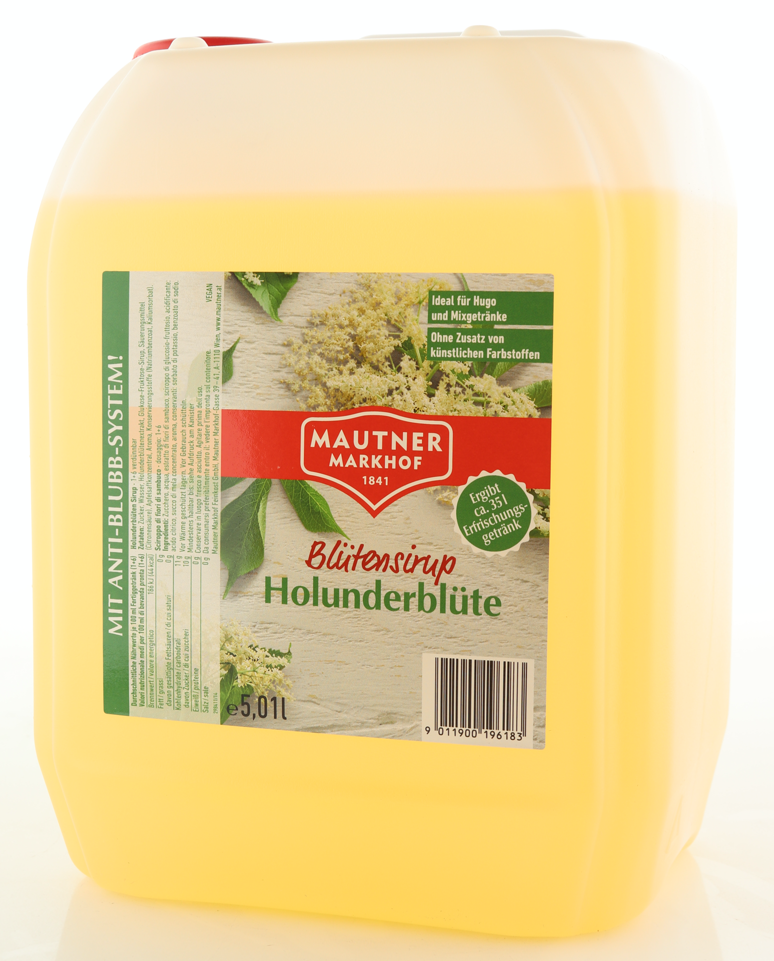 Mautner Markhof Sirup Holunderblüte 5L Kanister