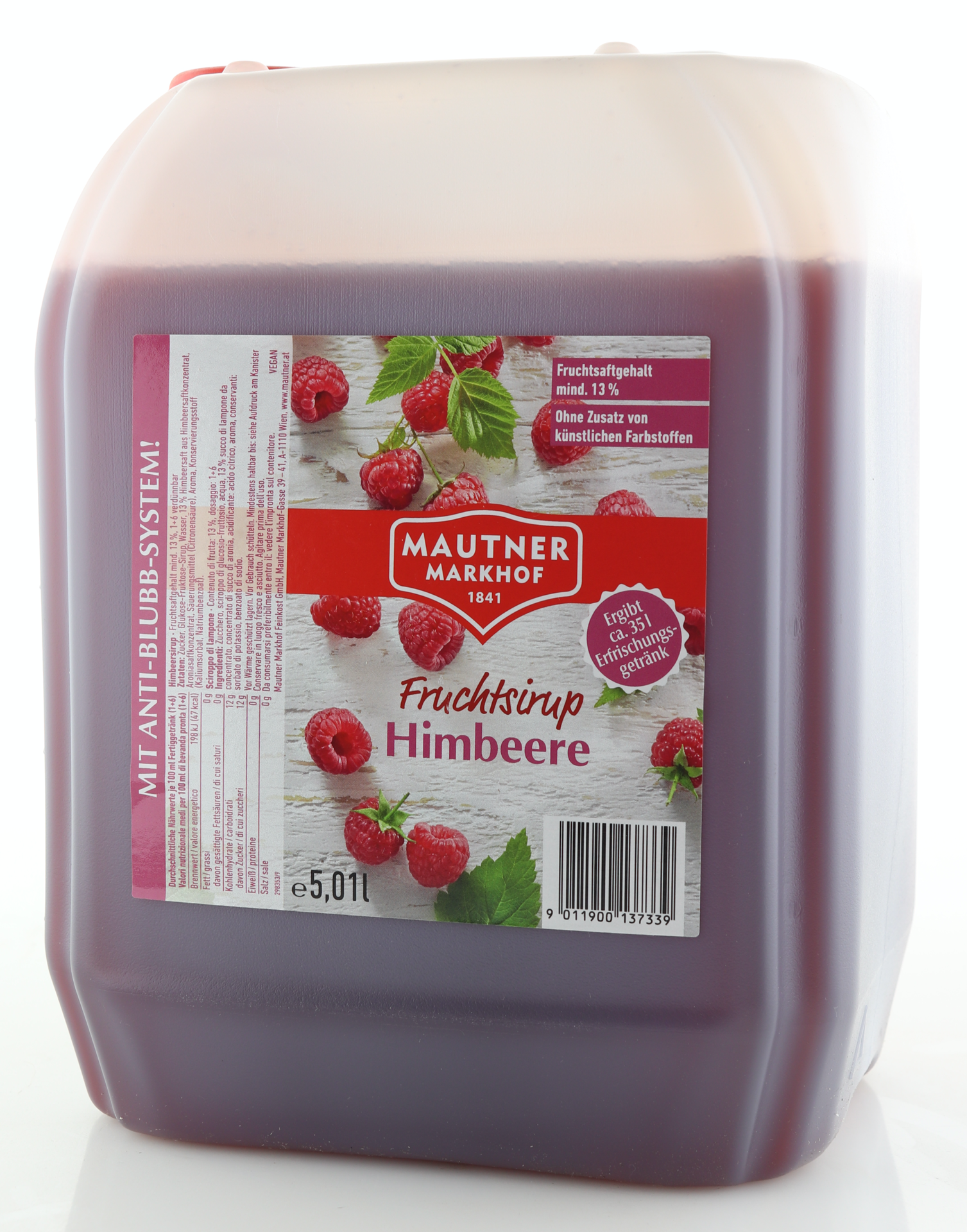 Mautner Markhof Sirup Himbeere 5L Kanister