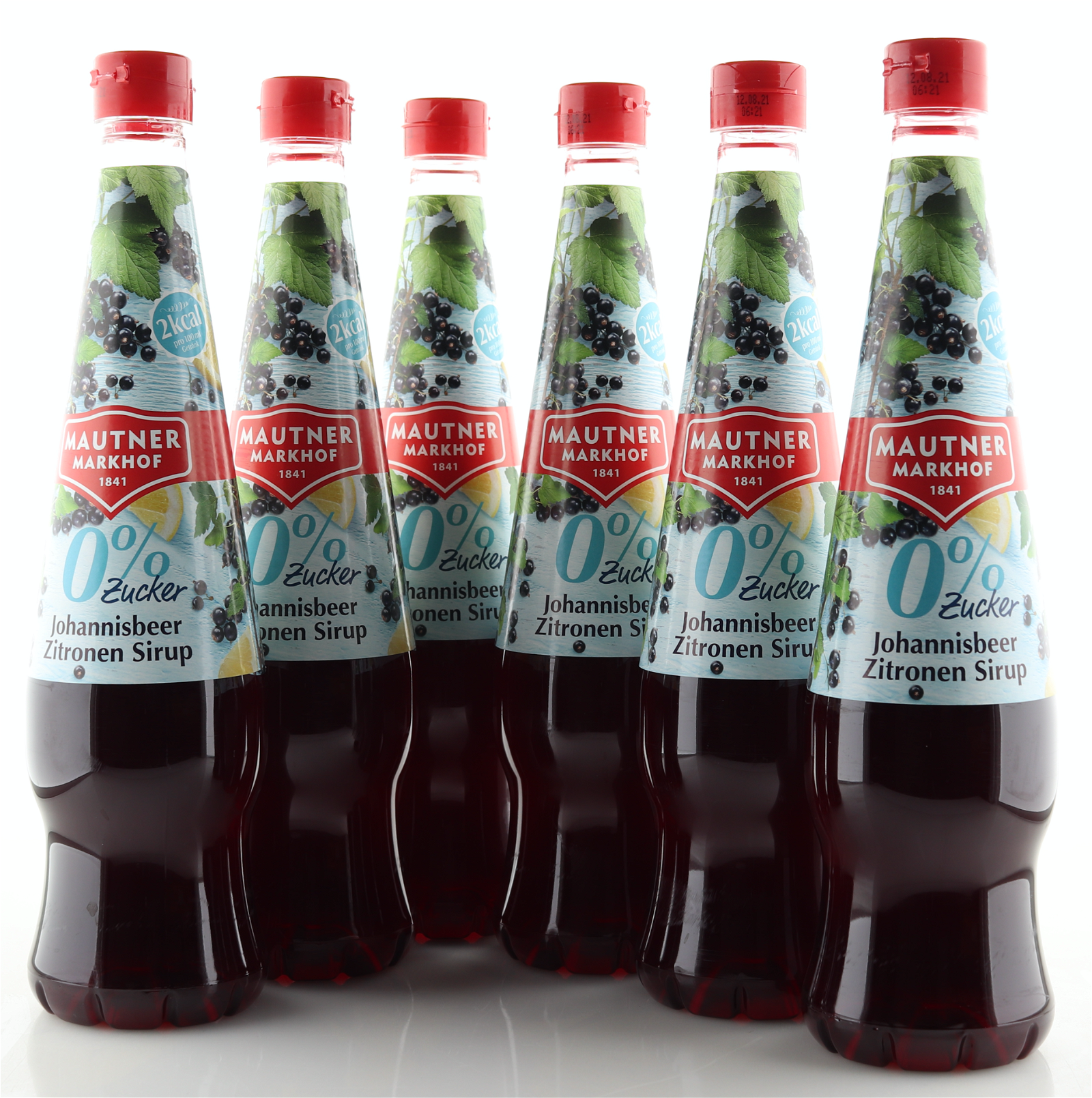 6 X Mautner Markhof 0% Zucker Sirup Johannisbeere - Zitrone