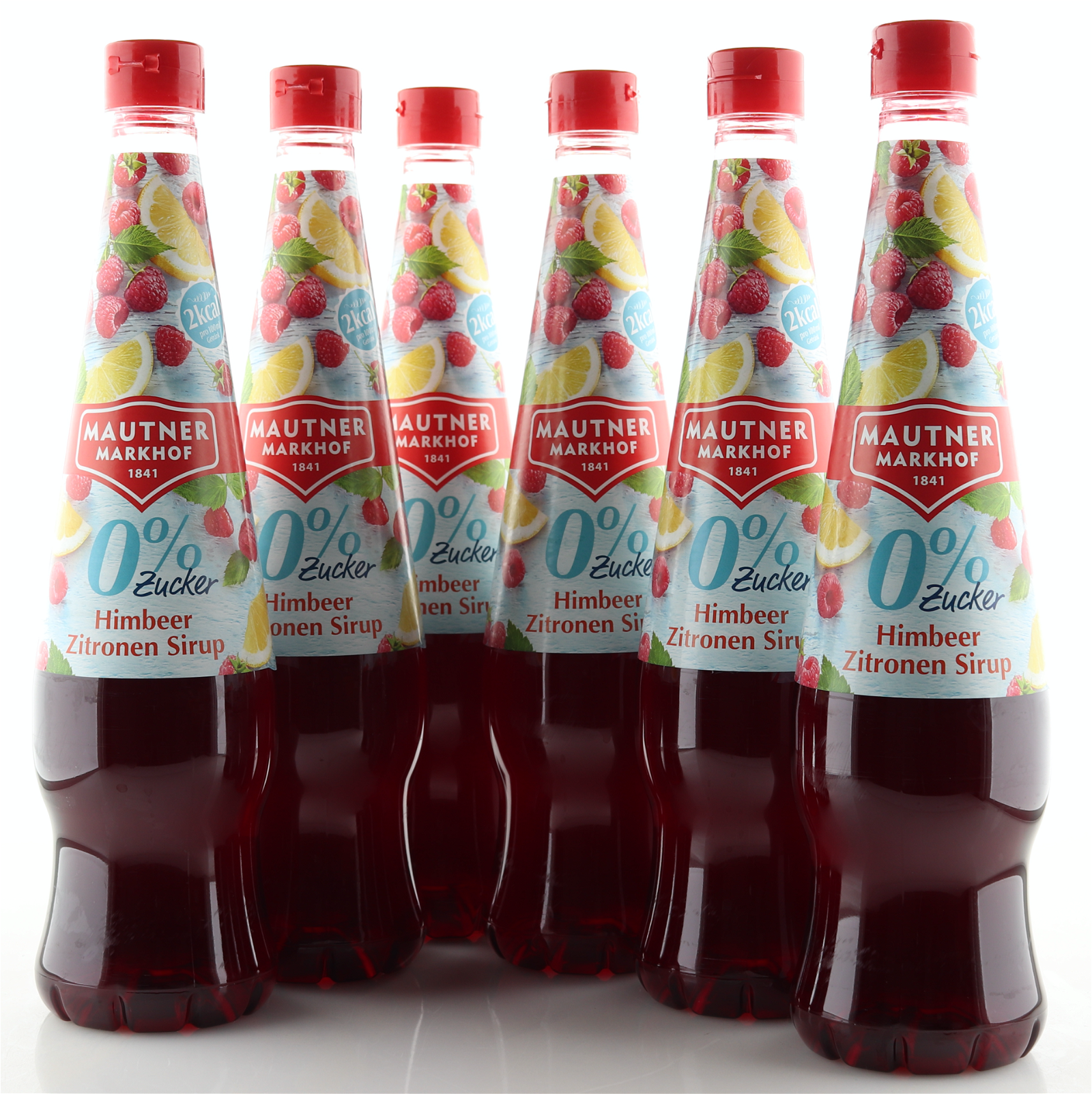 6 X Mautner Markhof 0% Zucker Sirup Himbeere - Zitrone