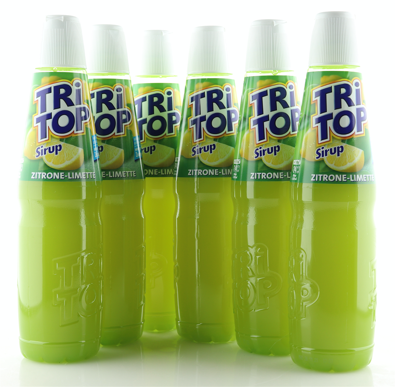 6 X TRi TOP Sirup Zitrone-Limette 0,6L