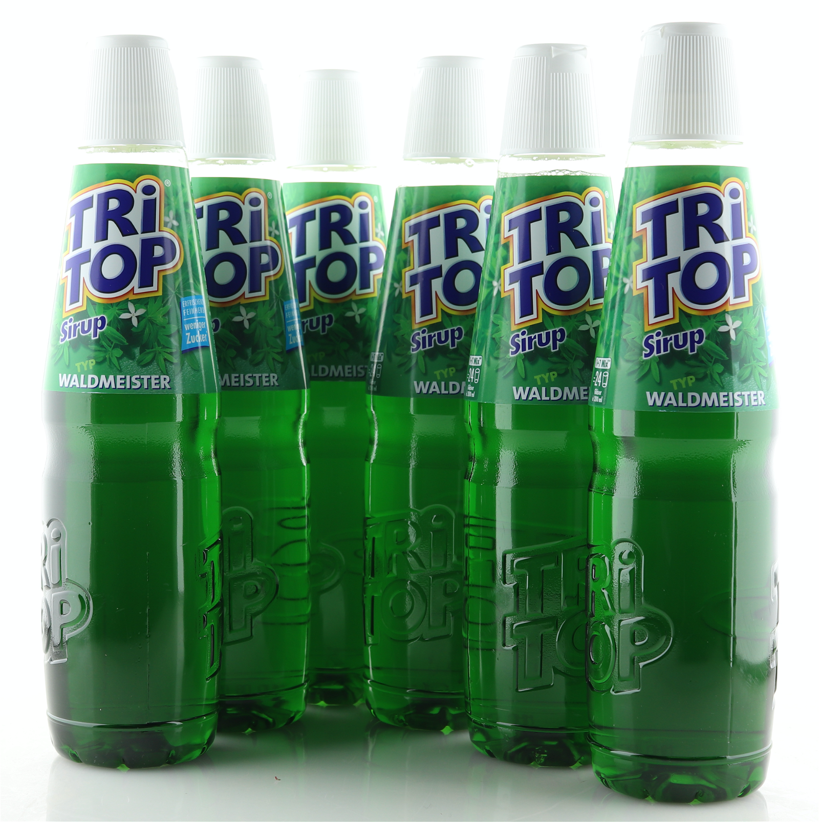 6 X TRi TOP Sirup Waldmeister Geschmack 0,6L