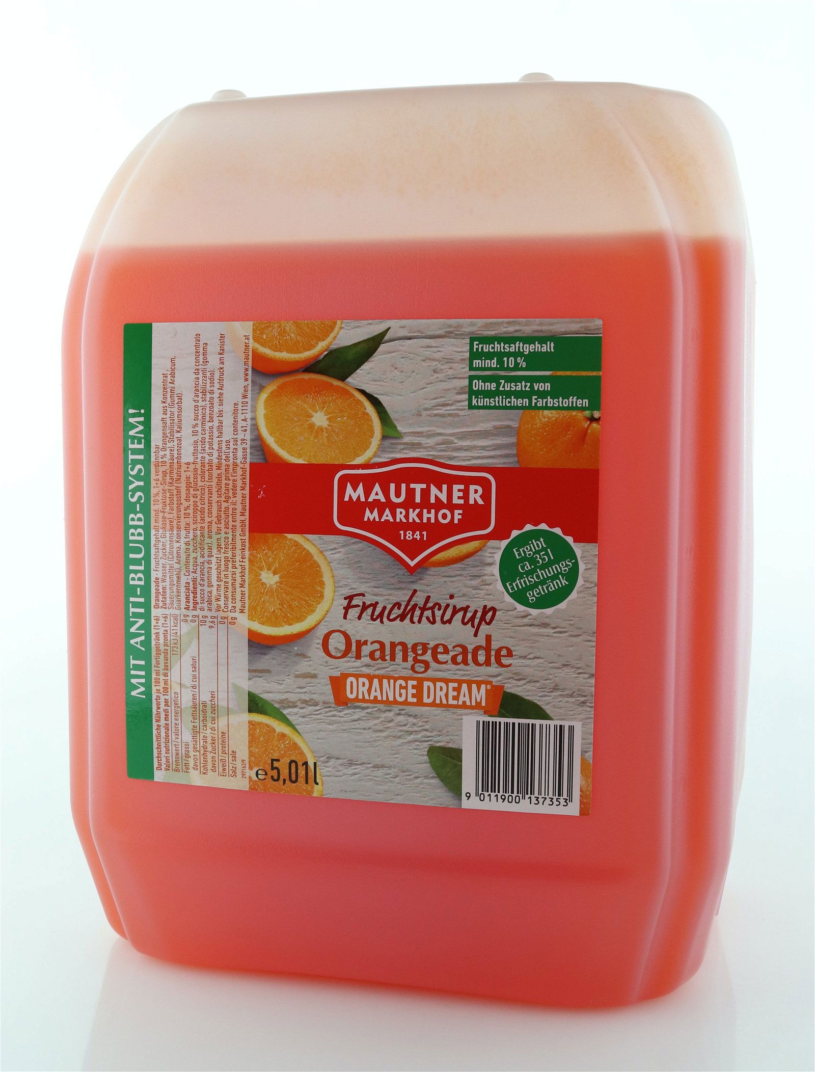 Mautner Markhof Sirup Orangeade 5L Kanister