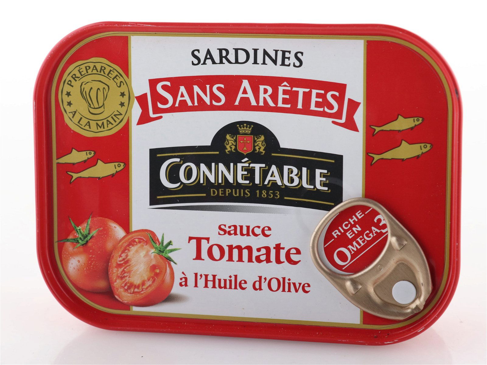 Connetable Sardinen in Tomatensauce mit nativem Olivenöl extra 140g