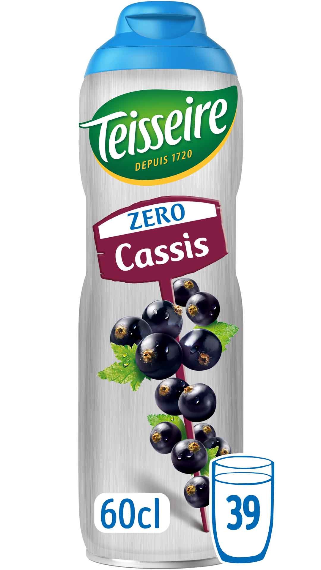 Teisseire Zero Sirup Cassis (schwarze Johannisbeere) 600ml