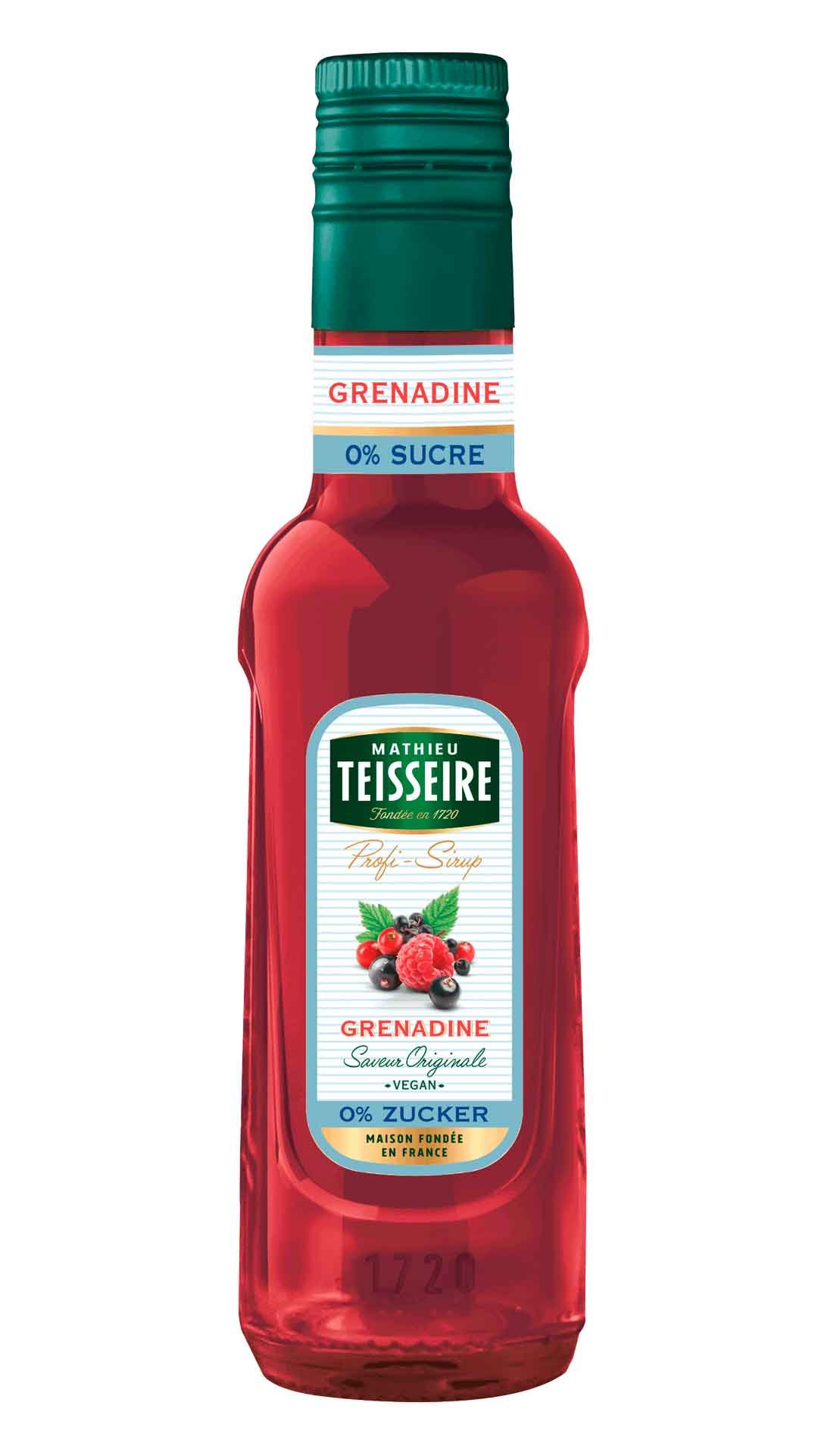 Mathieu Teisseire Bar Sirup Grenadine 0% Zucker 0,25L