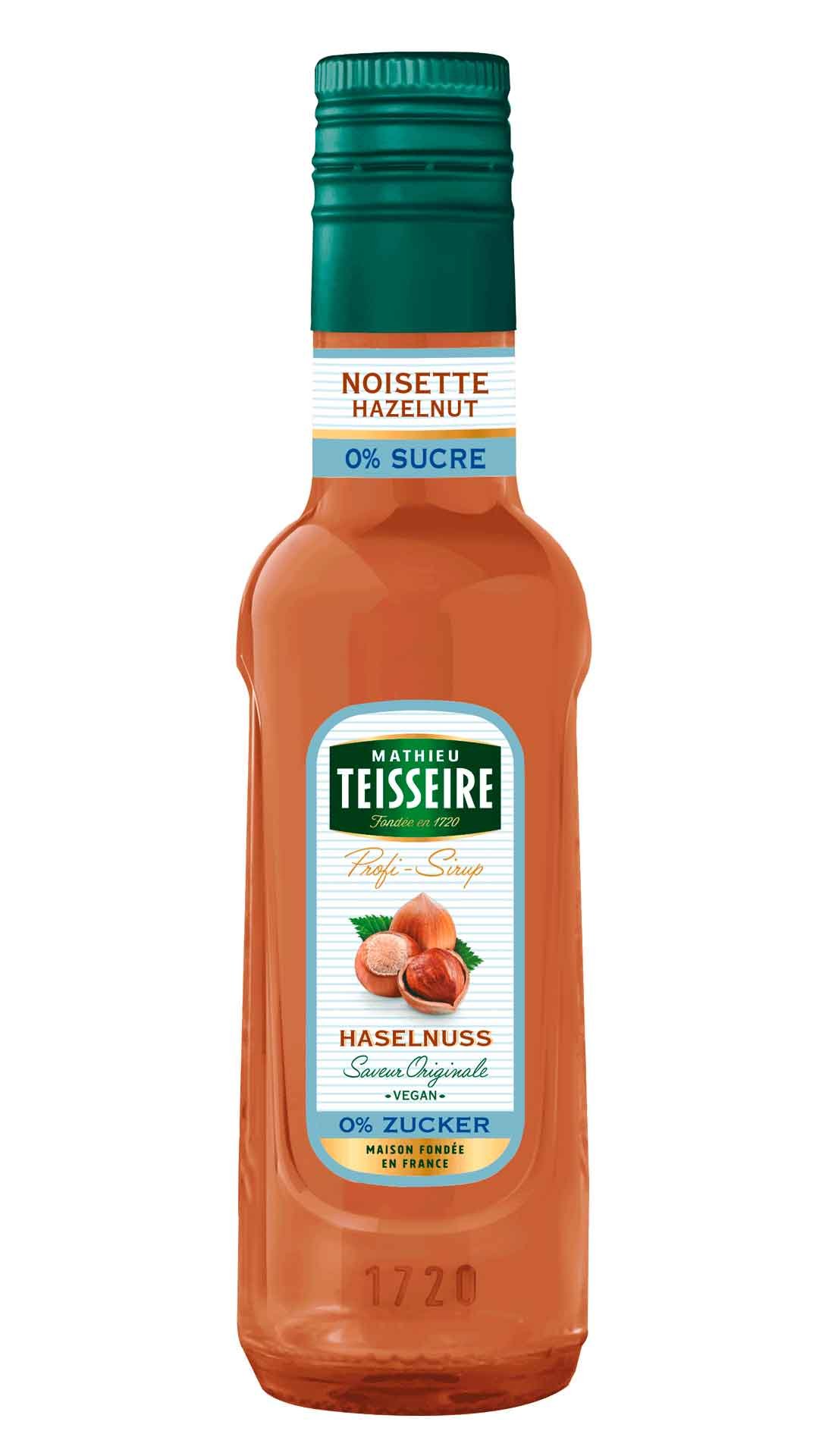 Mathieu Teisseire Bar Sirup Haselnuss 0% Zucker 0,25L