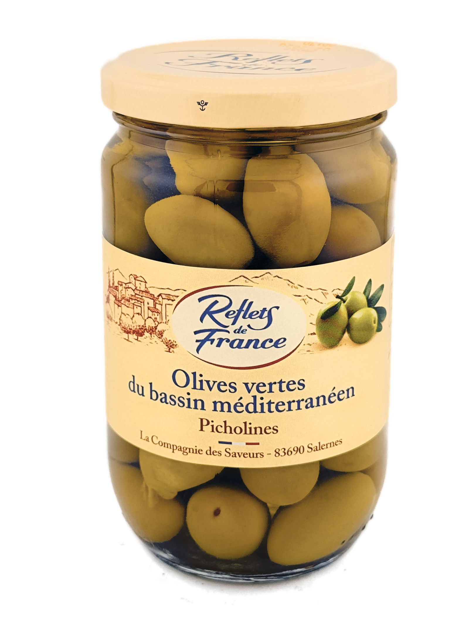 Reflets de France Grüne Oliven aus dem Mittelmeerraum 170g