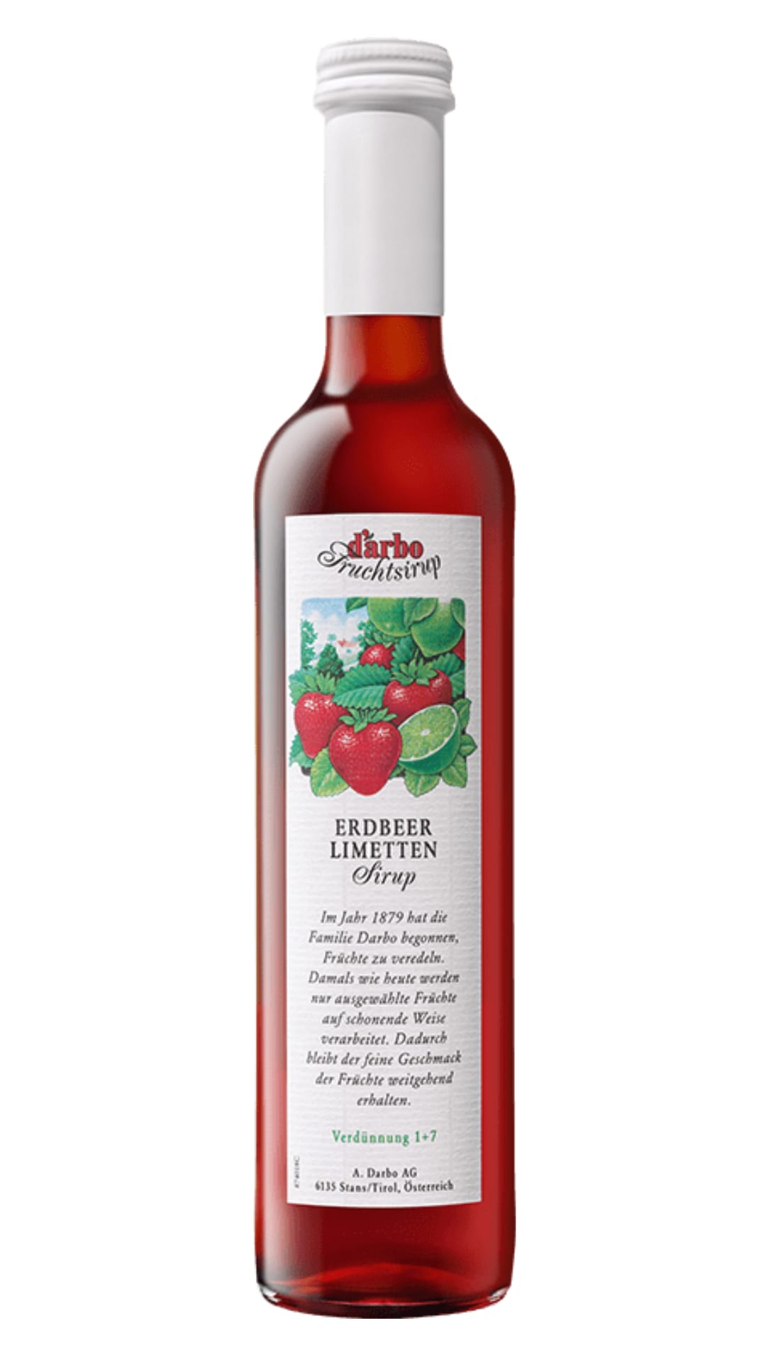Darbo Sirup Erdbeer-Limette mit Melissenextrakt 0,5L