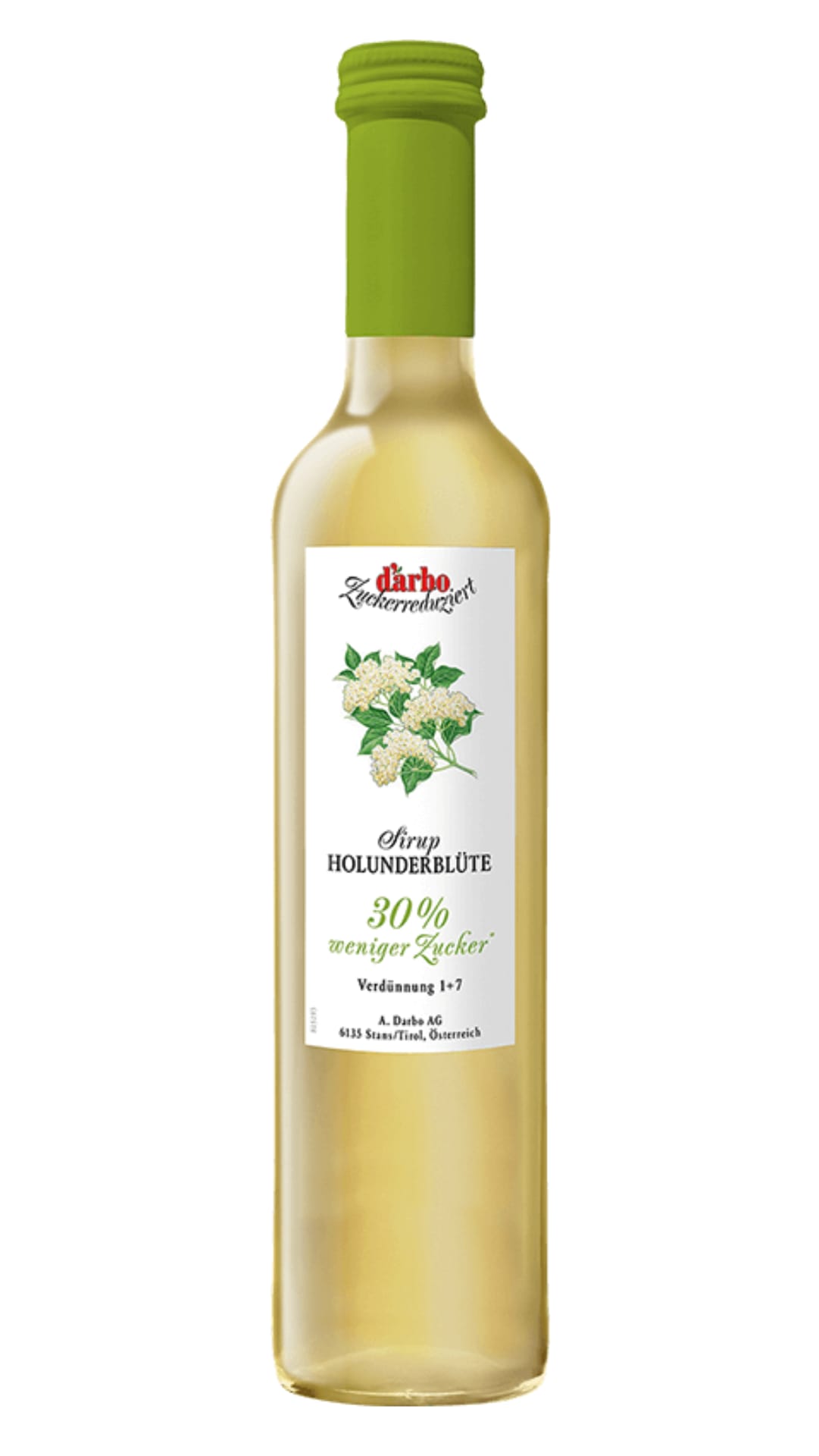 Darbo Sirup Holunderblüte Zuckerreduziert 0,5L