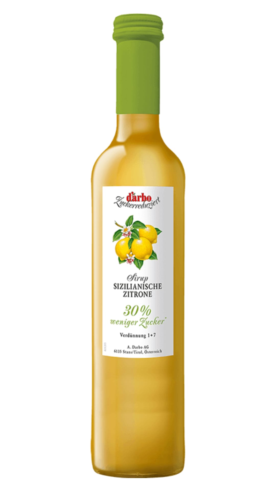 Darbo Sirup Sizilianische Zitrone Zuckerreduziert 0,5L