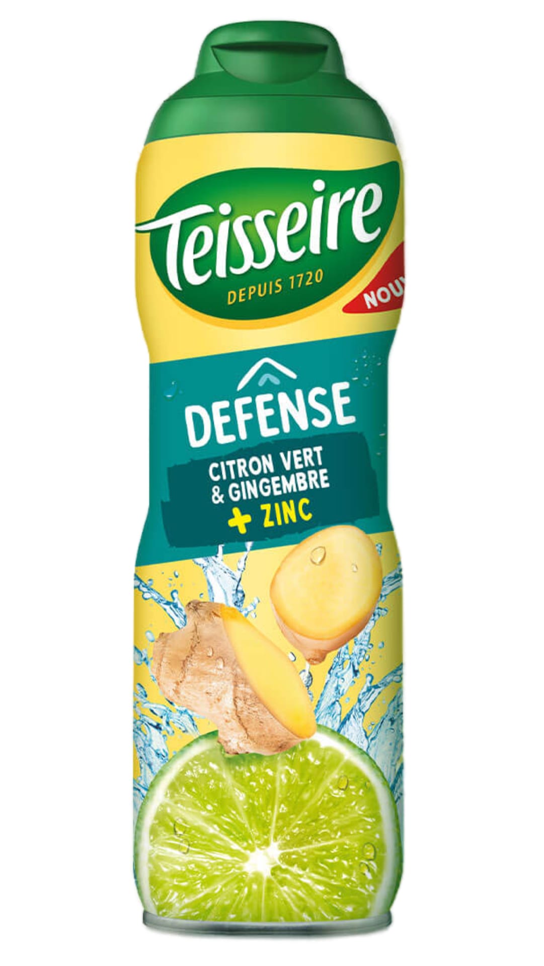 Teisseire Sirup Défense Limette Ingwer + Zink