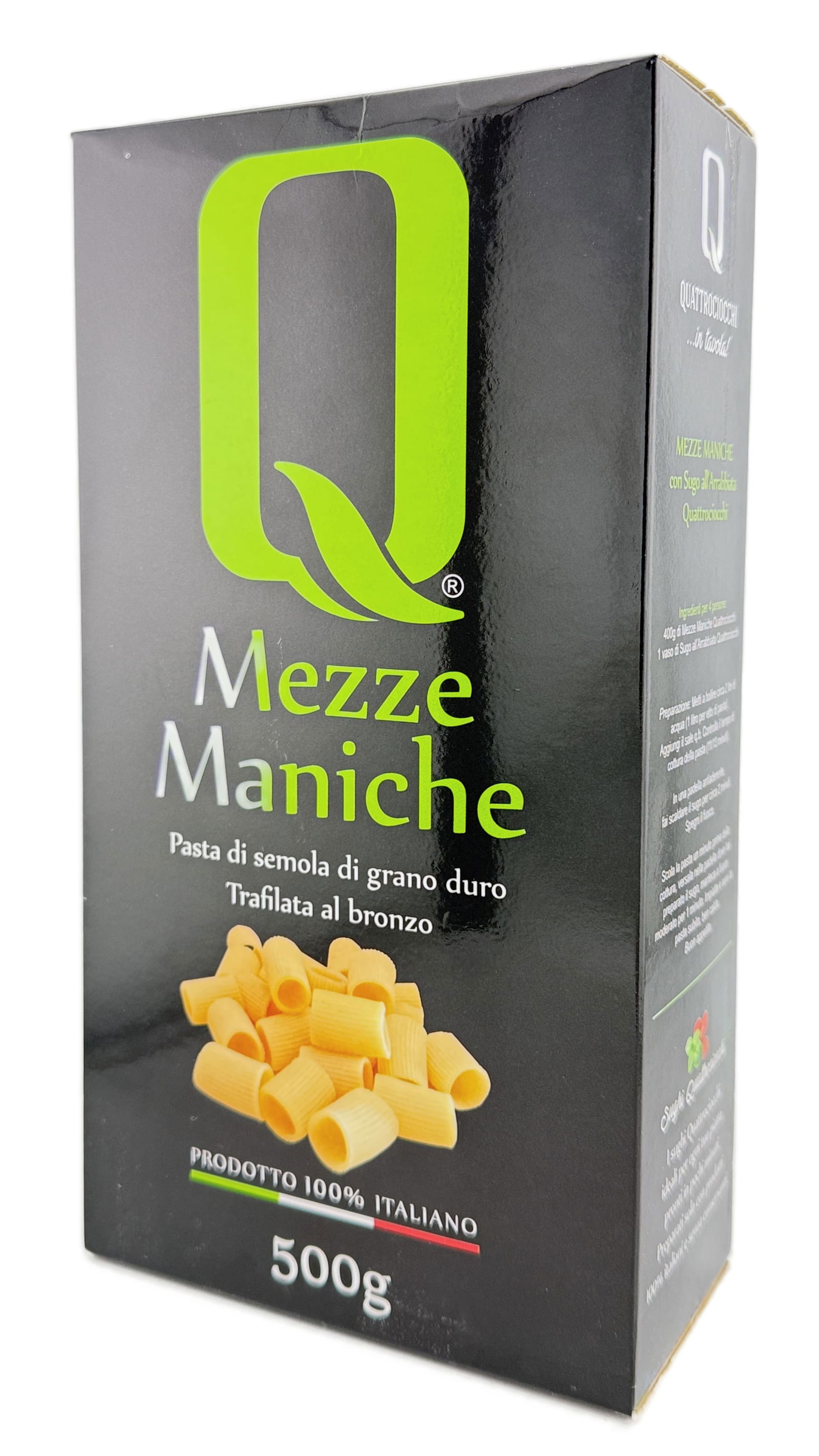 Quattrociocchi Pasta "Mezze Maniche" aus Hartweizengrieß 500g
