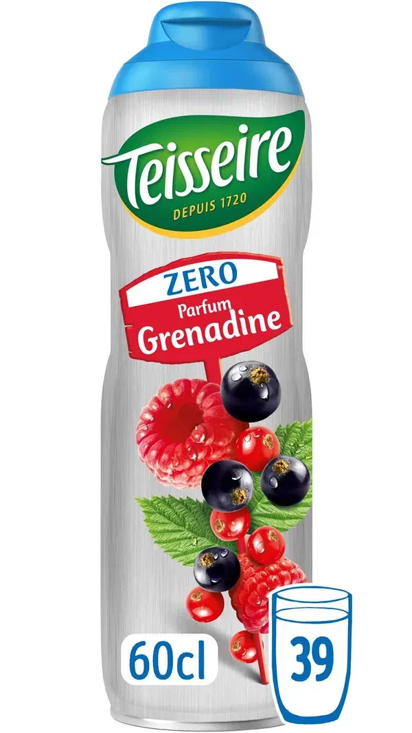 TRANSPORTSCHADEN! Teisseire Zero Sirup Grenadine 600ml