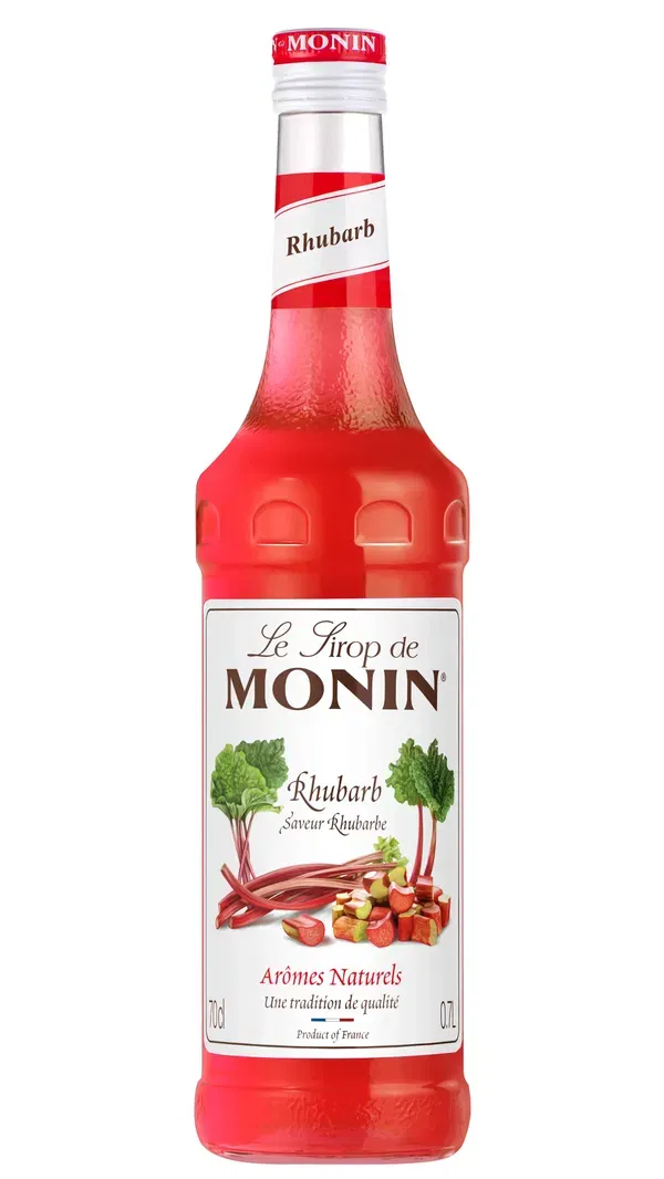 TRANSPORTSCHADEN! Monin Sirup Rhabarber 0,7L