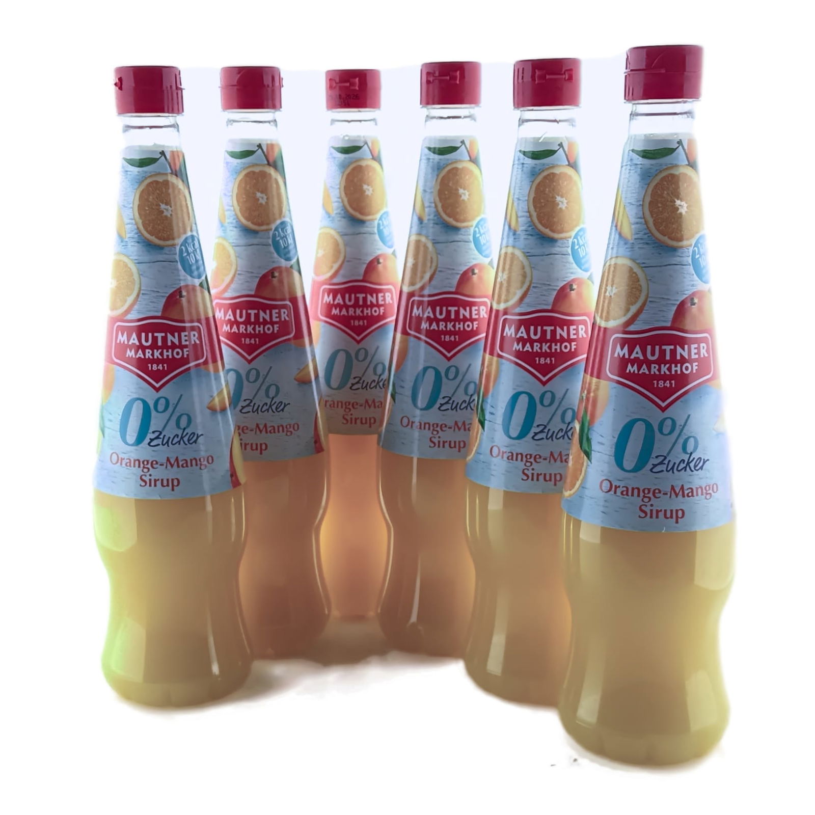 6 × Mautner Markhof 0% Zucker Sirup Orange-Mango