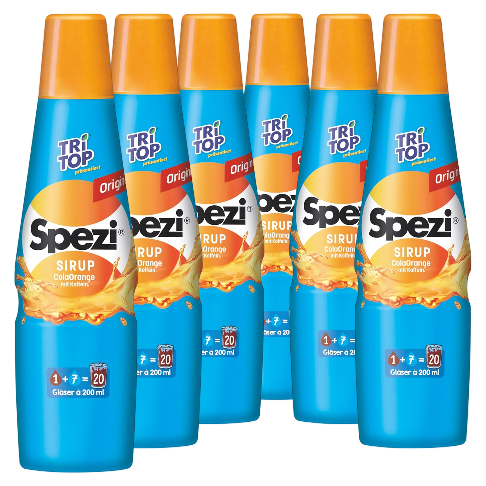 6 × TRi TOP SPEZI® Sirup Cola Orange 0,5L