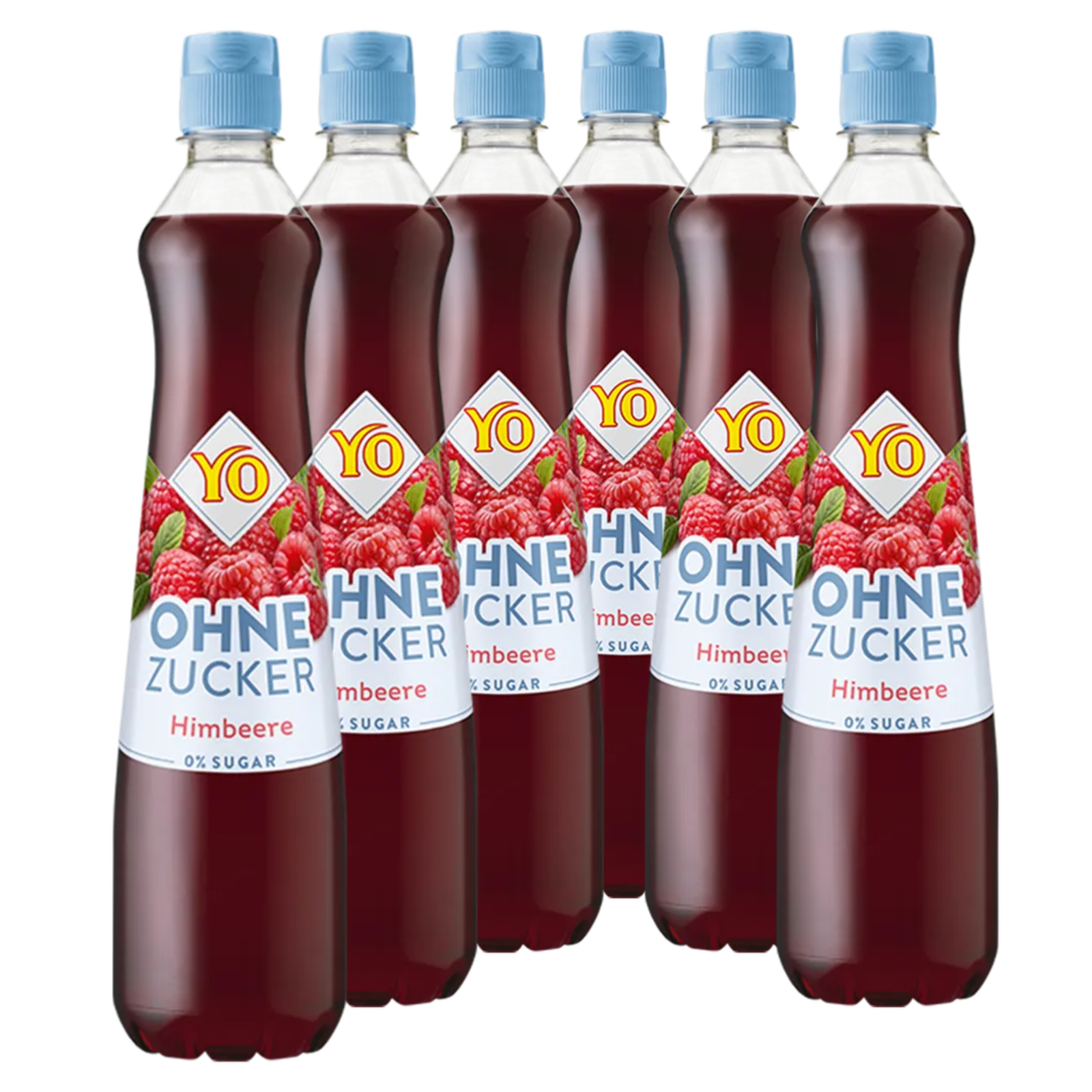 6 × YO Sirup Himbeere ohne Zucker