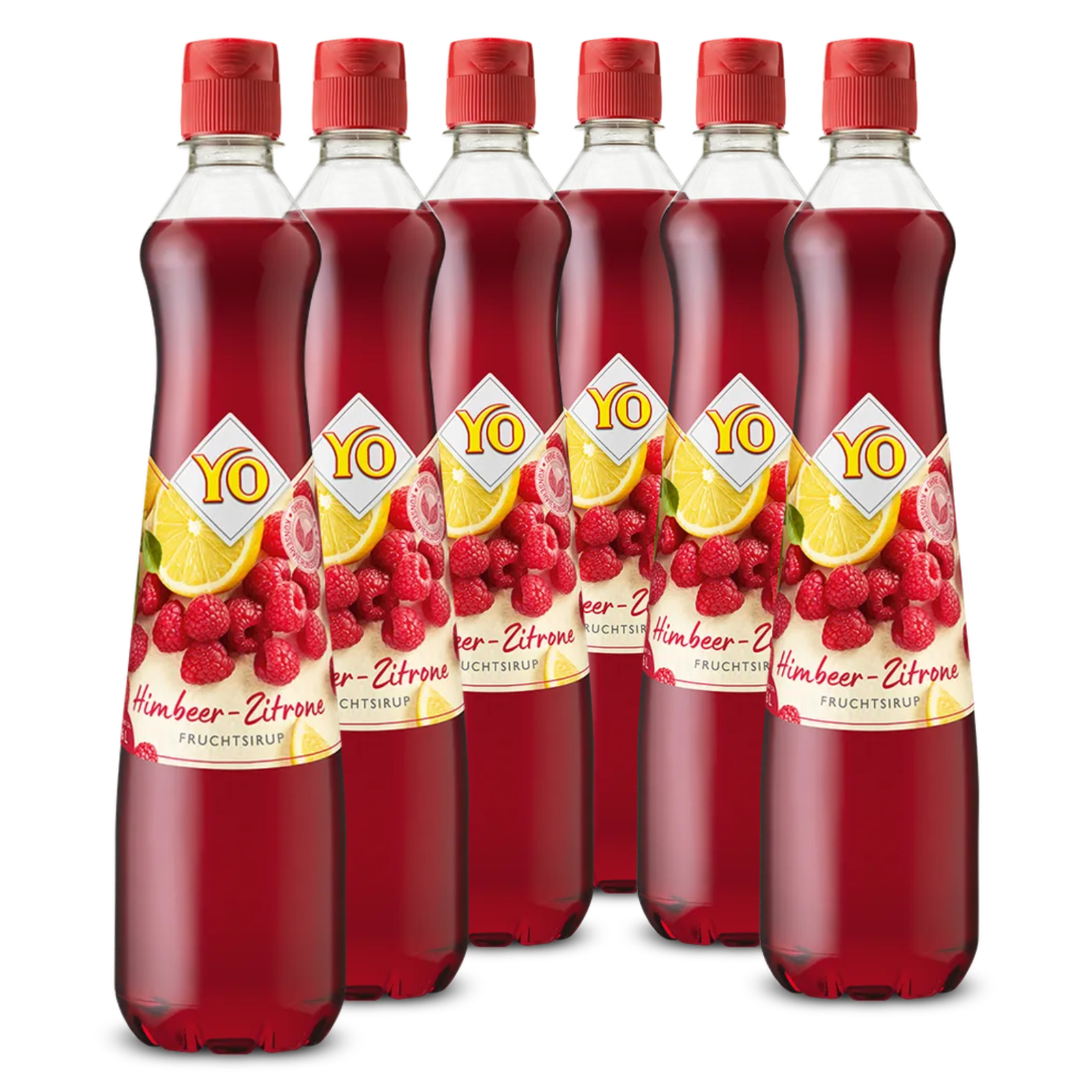 6 × YO Sirup Himbeer-Zitrone