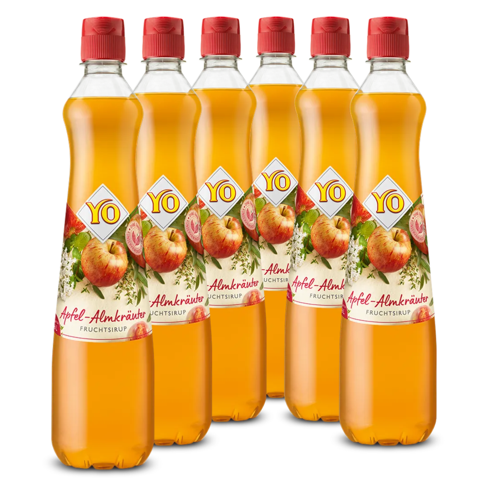 6 × YO Sirup Apfel-Almkräuter