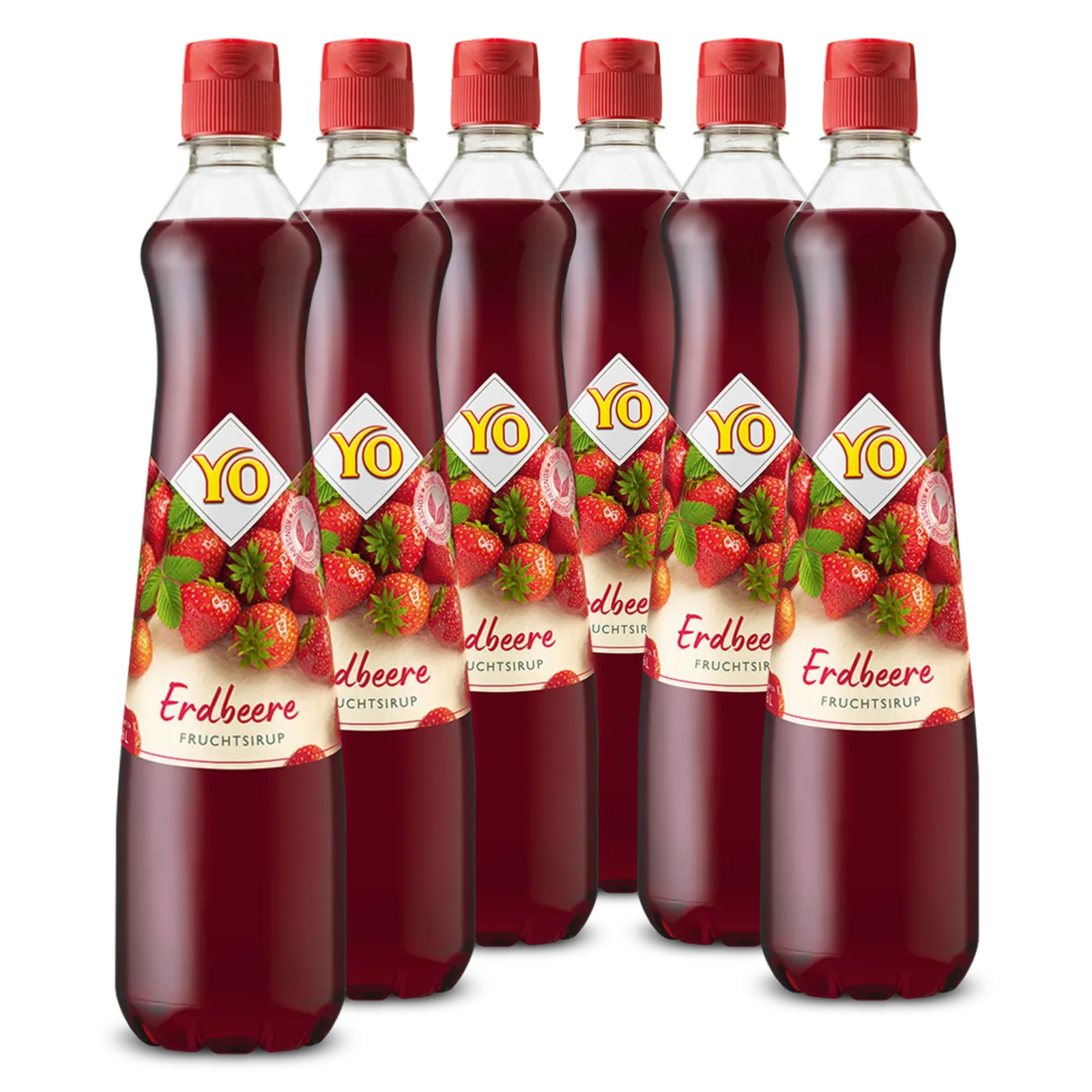 6 × YO Sirup Erdbeere
