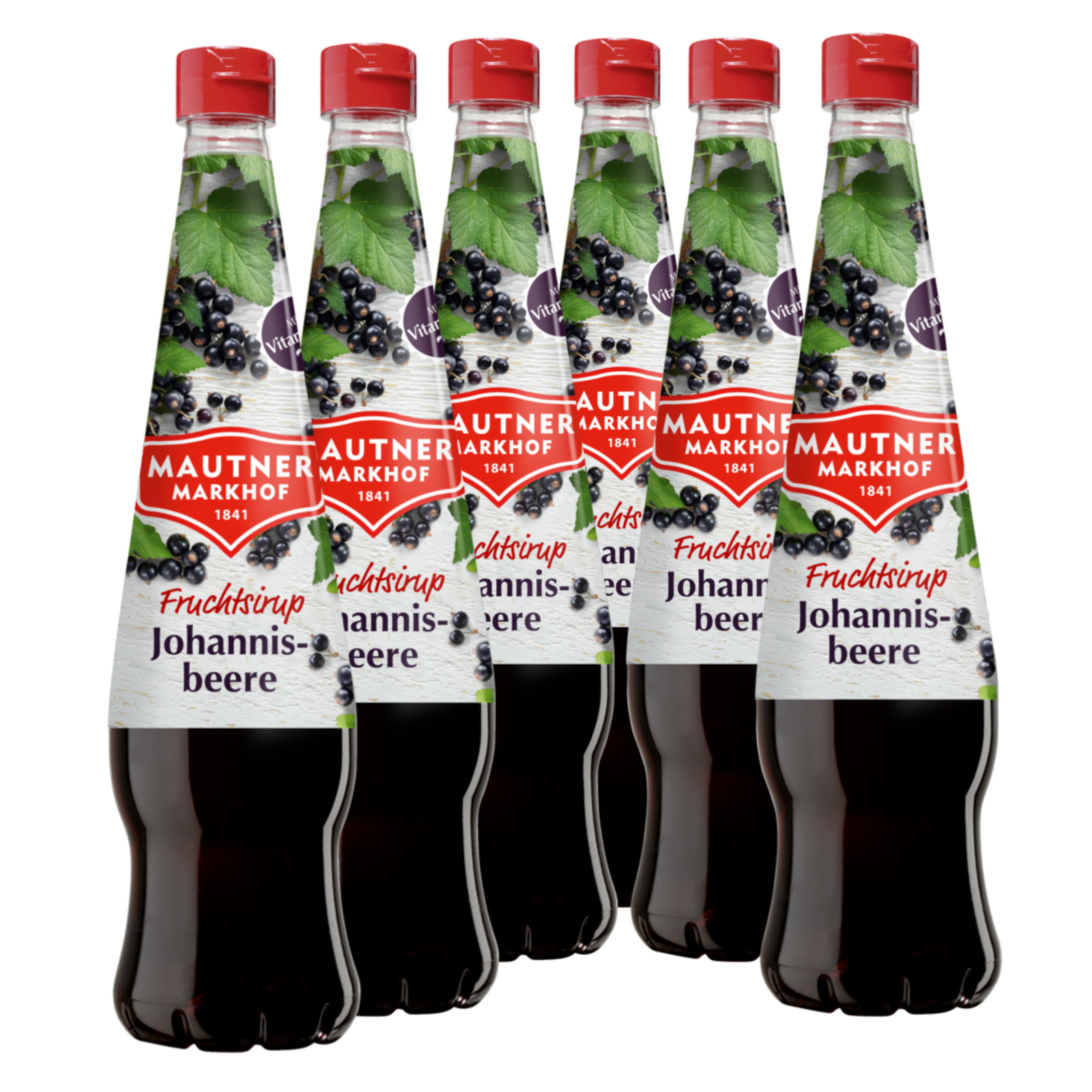 6 × Mautner Markhof Sirup Johannisbeere / Cassis