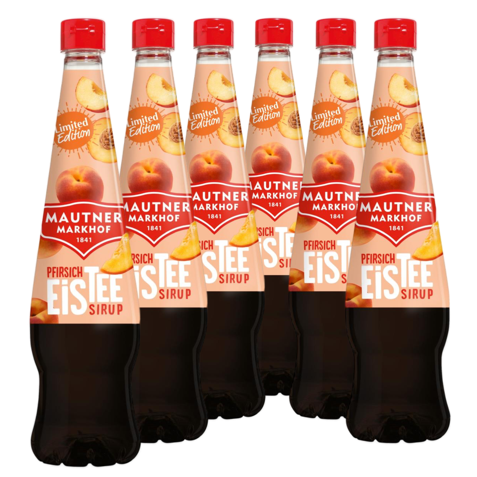 6 × Mautner Markhof Sirup Eistee Pfirsich