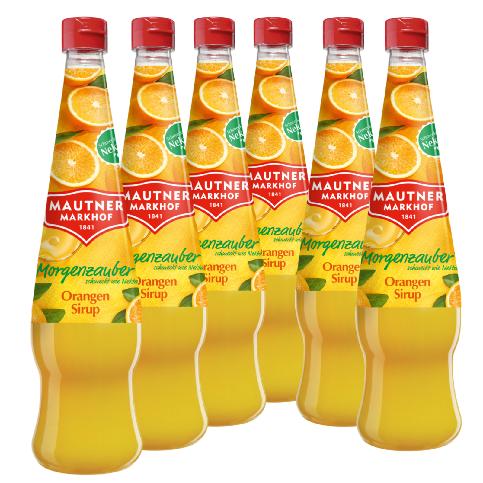 6 × Mautner Markhof Morgenzauber Sirup Orange