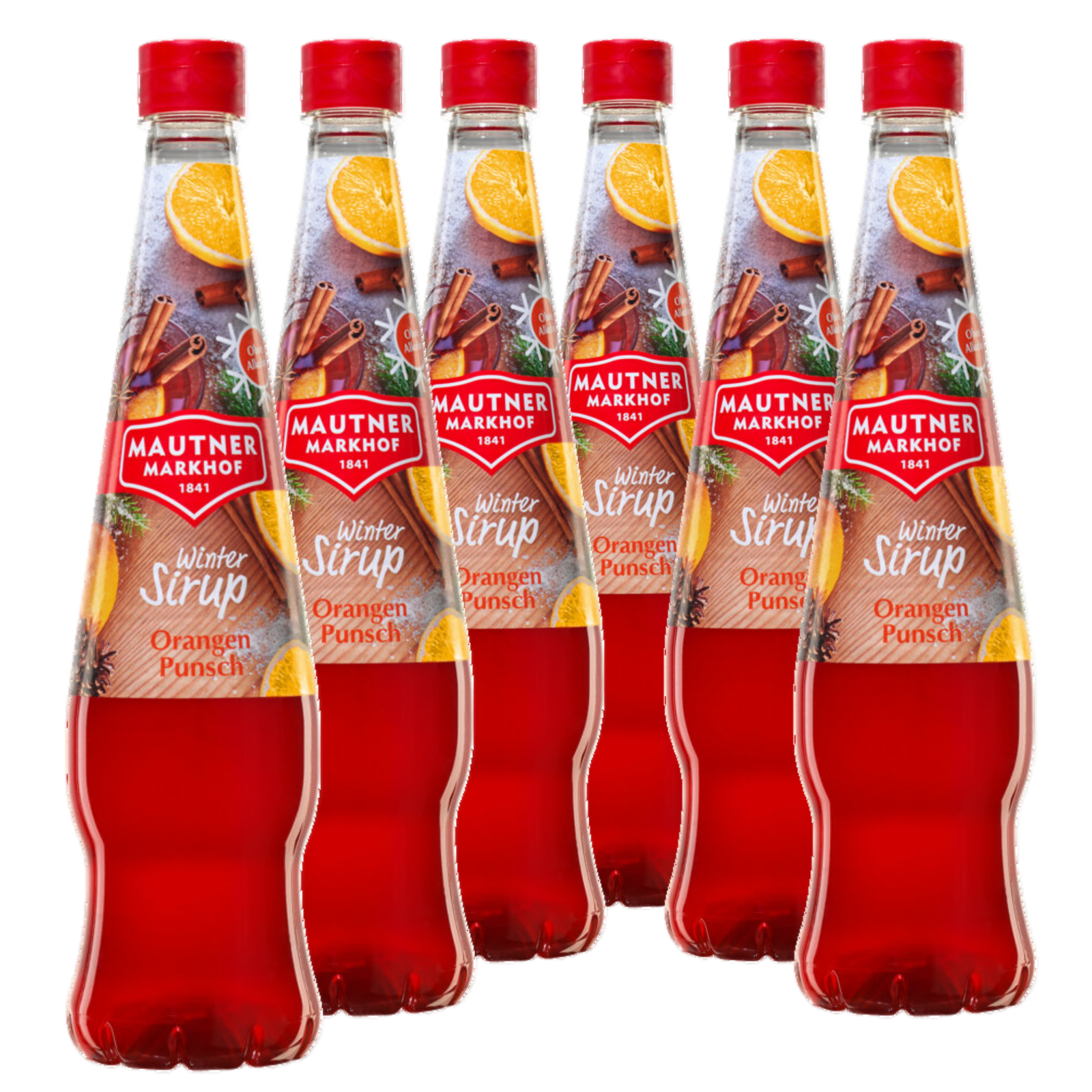 6 × Mautner Markhof Winter Sirup Orangenpunsch
