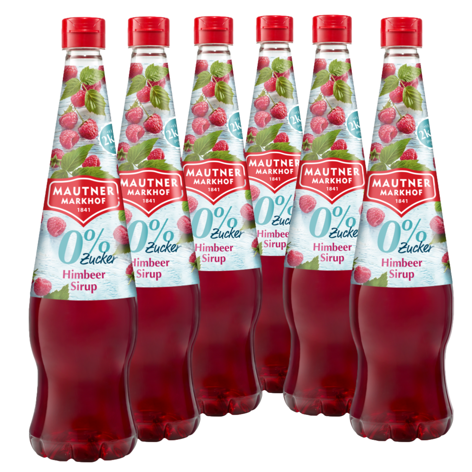 6 X Mautner Markhof 0% Zucker Sirup Himbeere