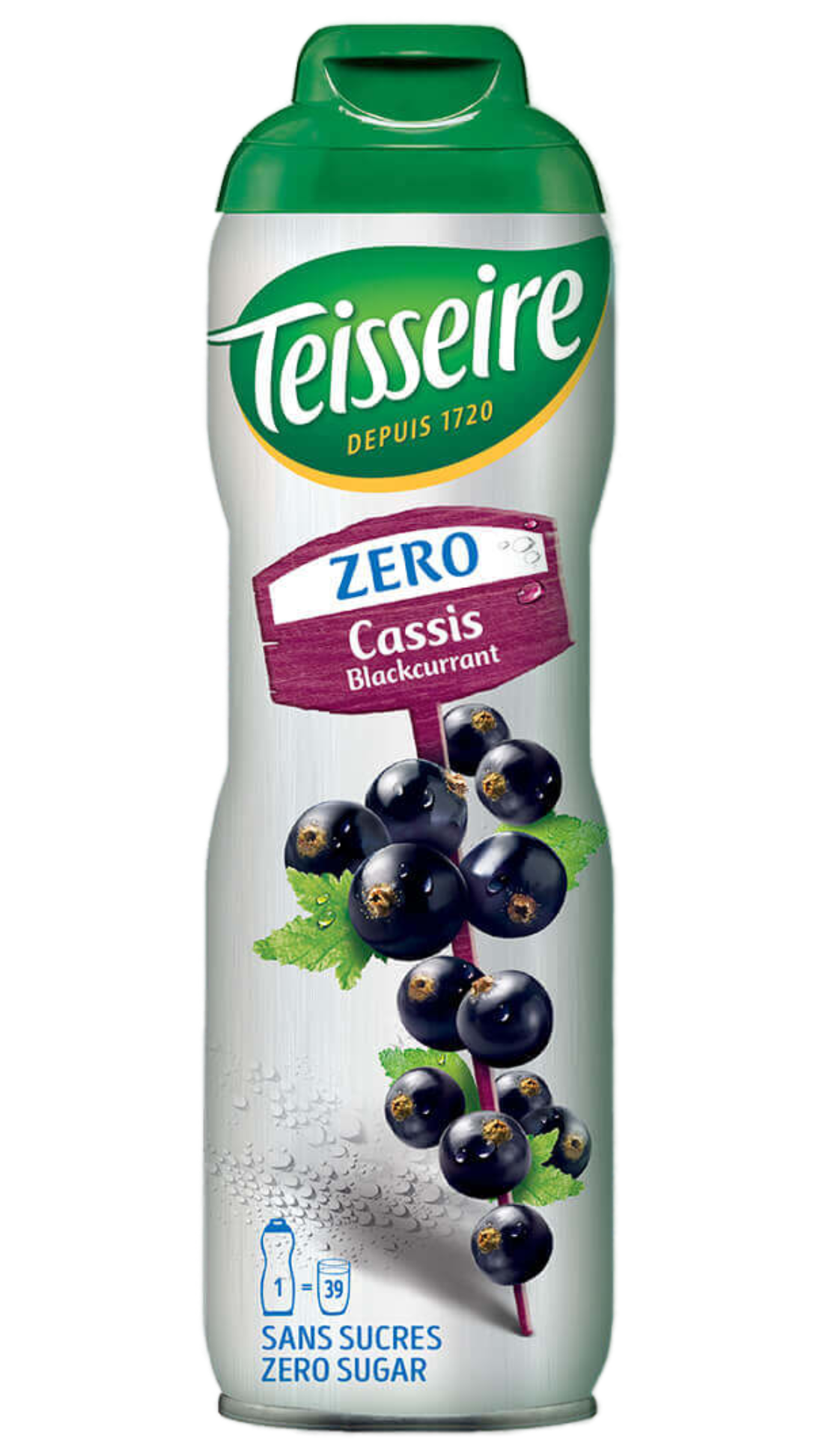 Teisseire Zero Sirup Cassis (schwarze Johannisbeere) 600ml