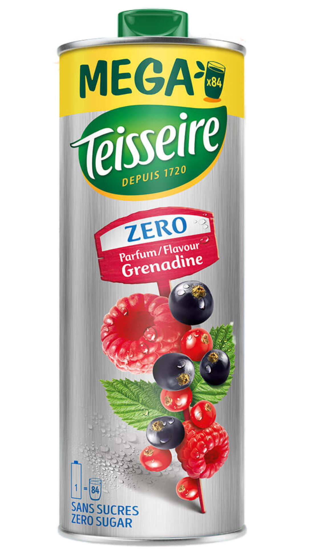 Teisseire Zero Mega Sirup Grenadine 1,3L