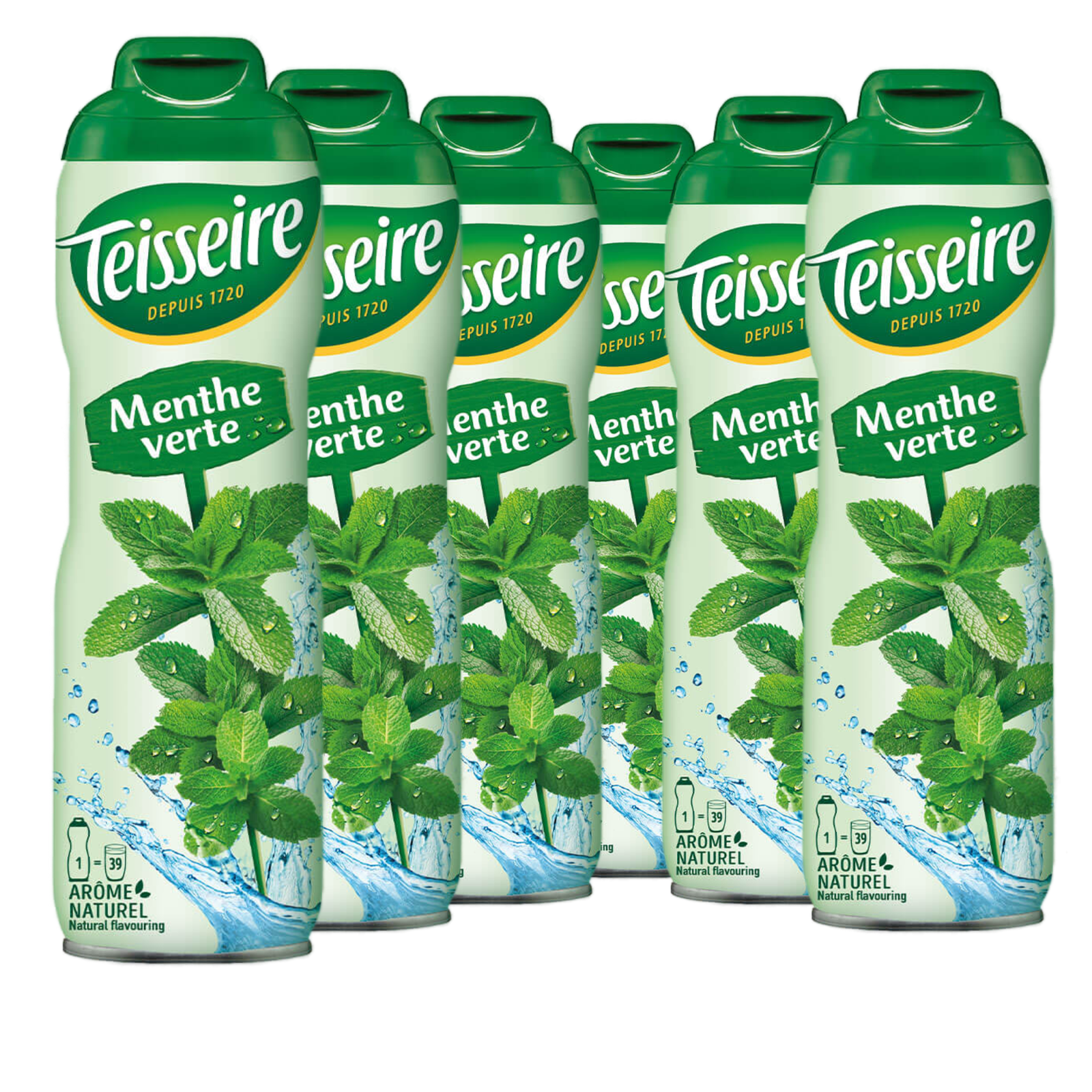 6 × Teisseire Sirup Minze 600ml