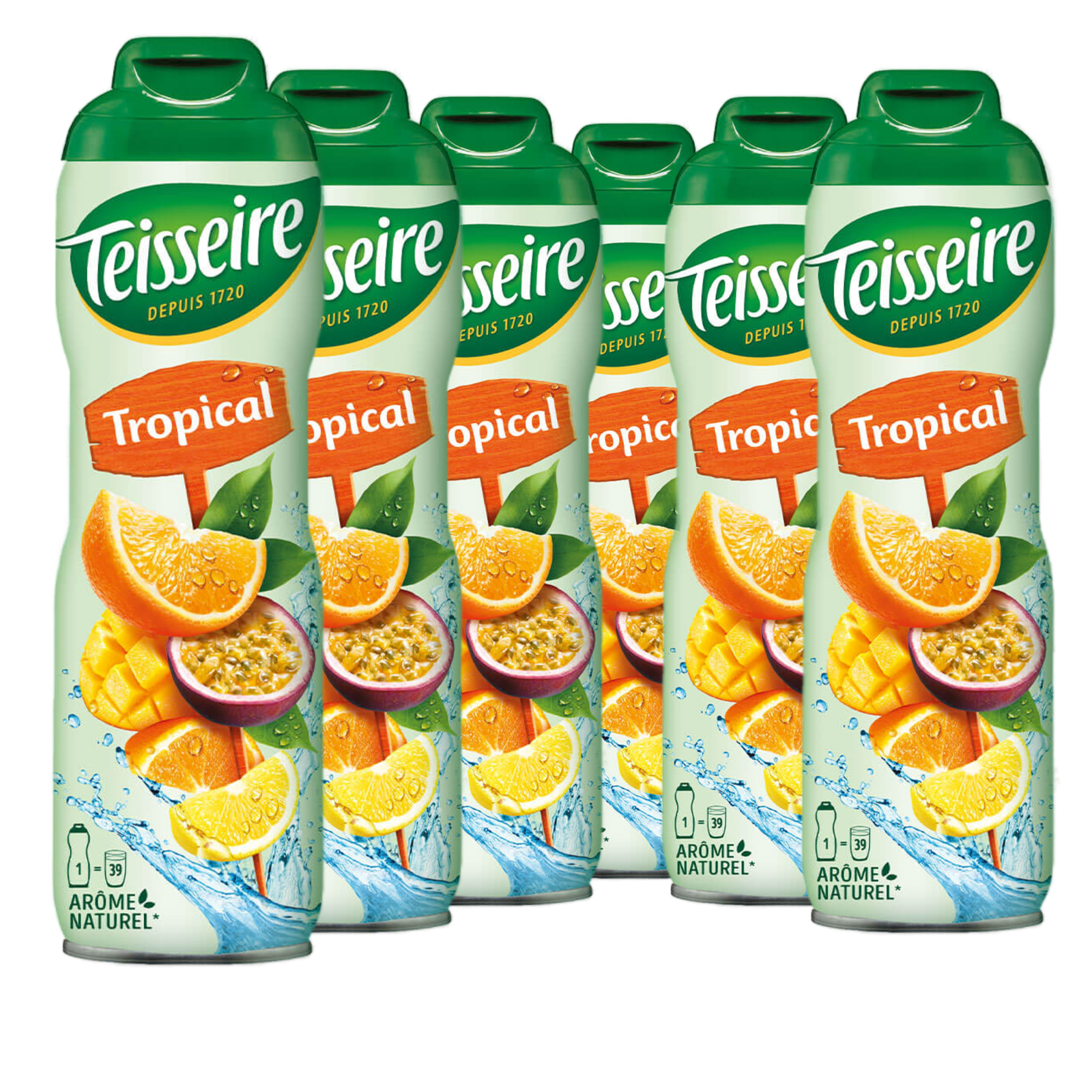 6 × Teisseire Sirup Tropical 600ml