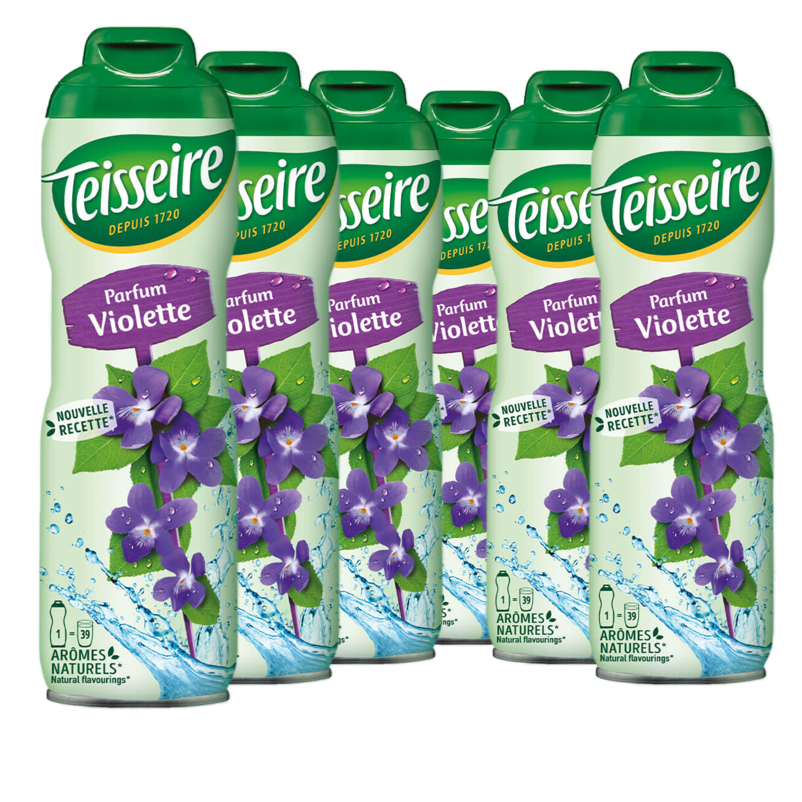 6 × Teisseire Sirup Veilchen "Violette" 600ml