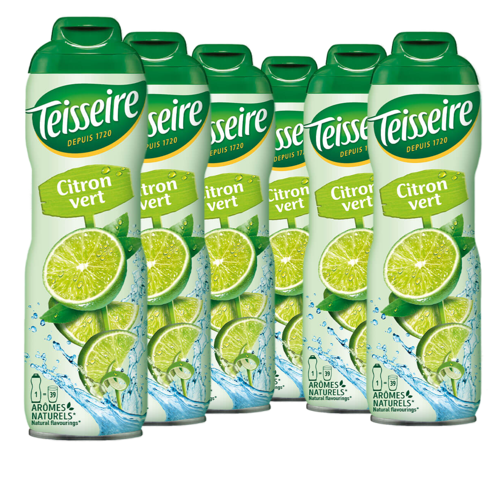 6 × Teisseire Sirup Limette 600ml