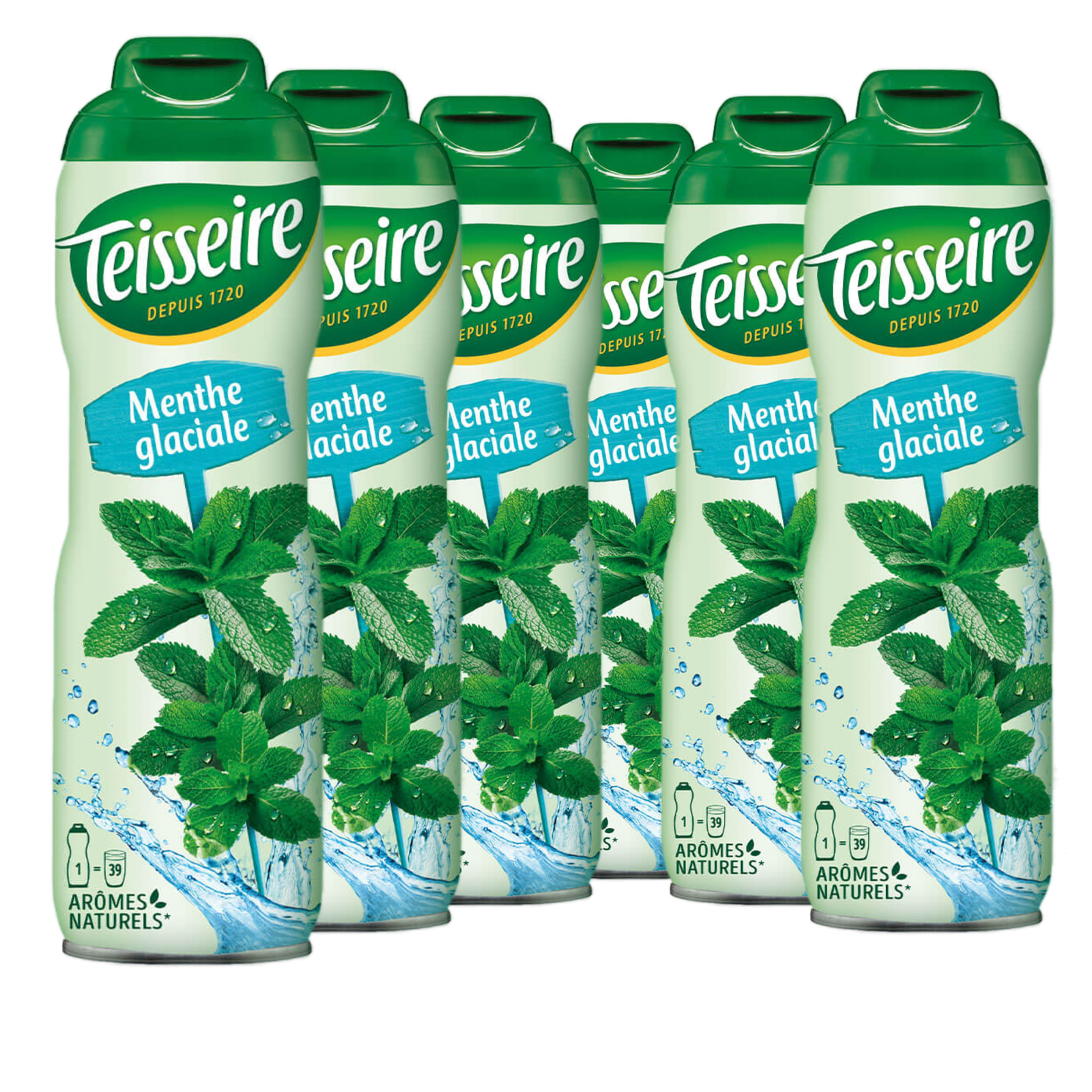 6 × Teisseire Sirup Eis-Minze 600ml