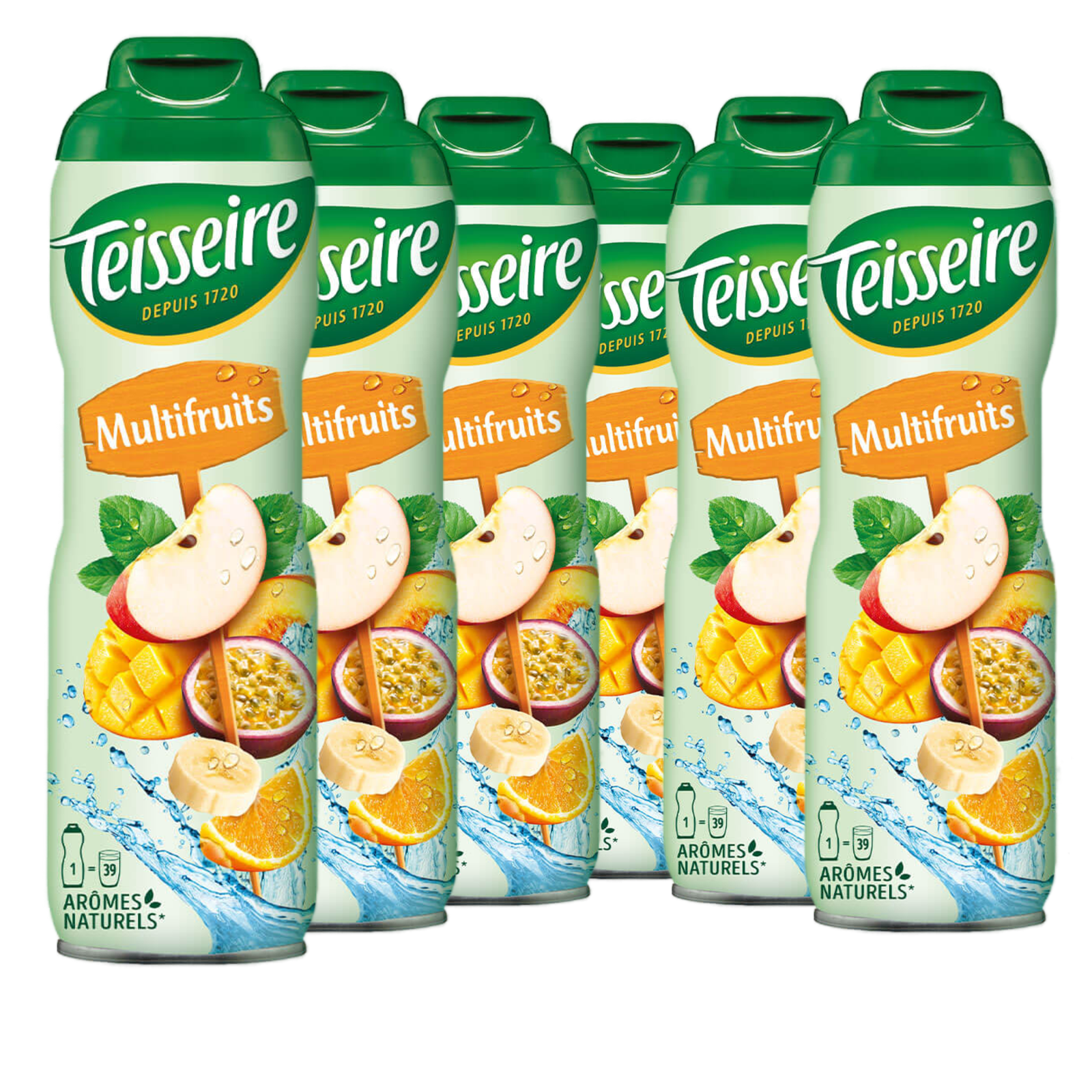 6 × Teisseire Sirup Multifrucht 600ml