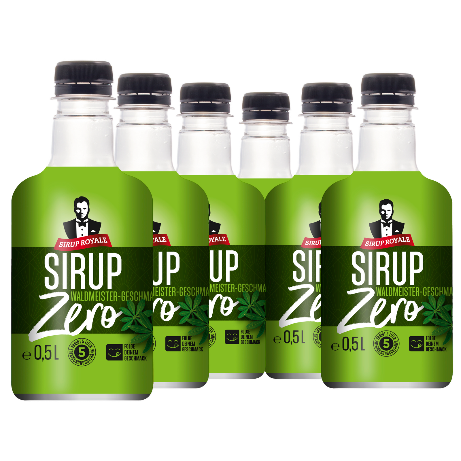 6 × Sirup Royale ZERO Waldmeister