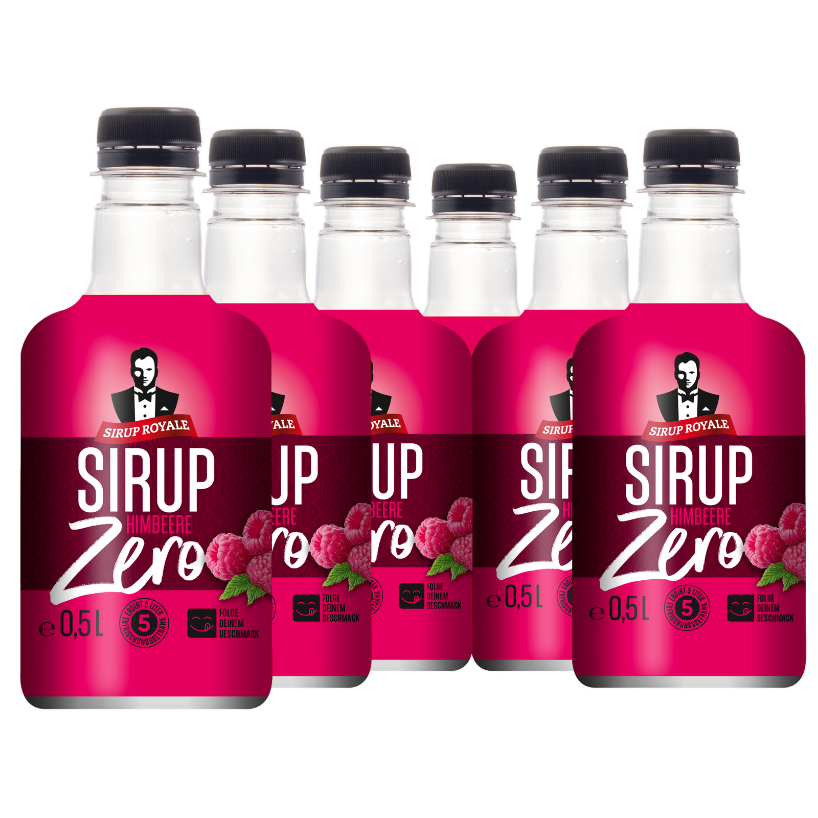 6 × Sirup Royale ZERO Himbeere