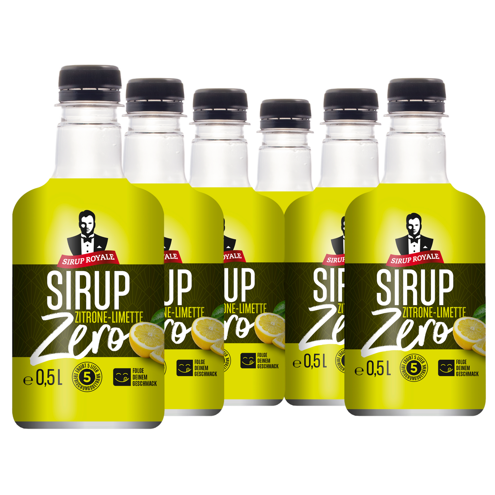 6 × Sirup Royale ZERO Zitrone-Limette