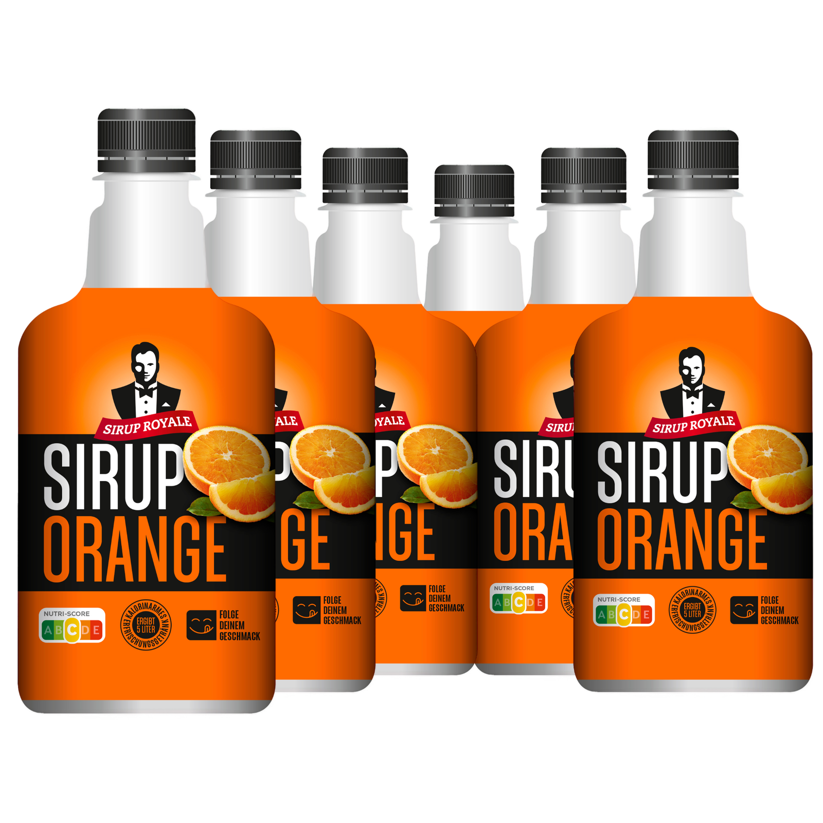 6 × Sirup Royale Orange