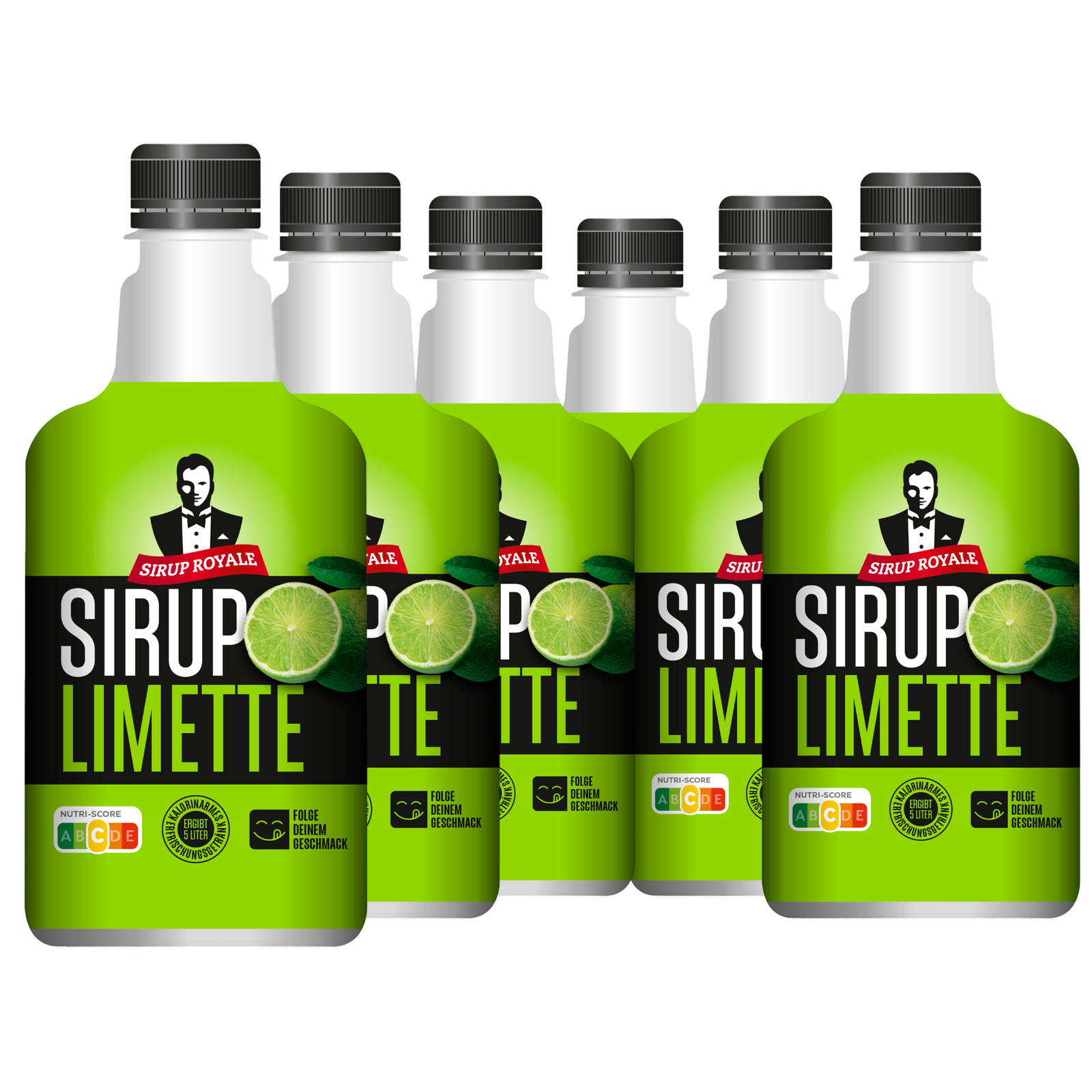 6 × Sirup Royale Limette