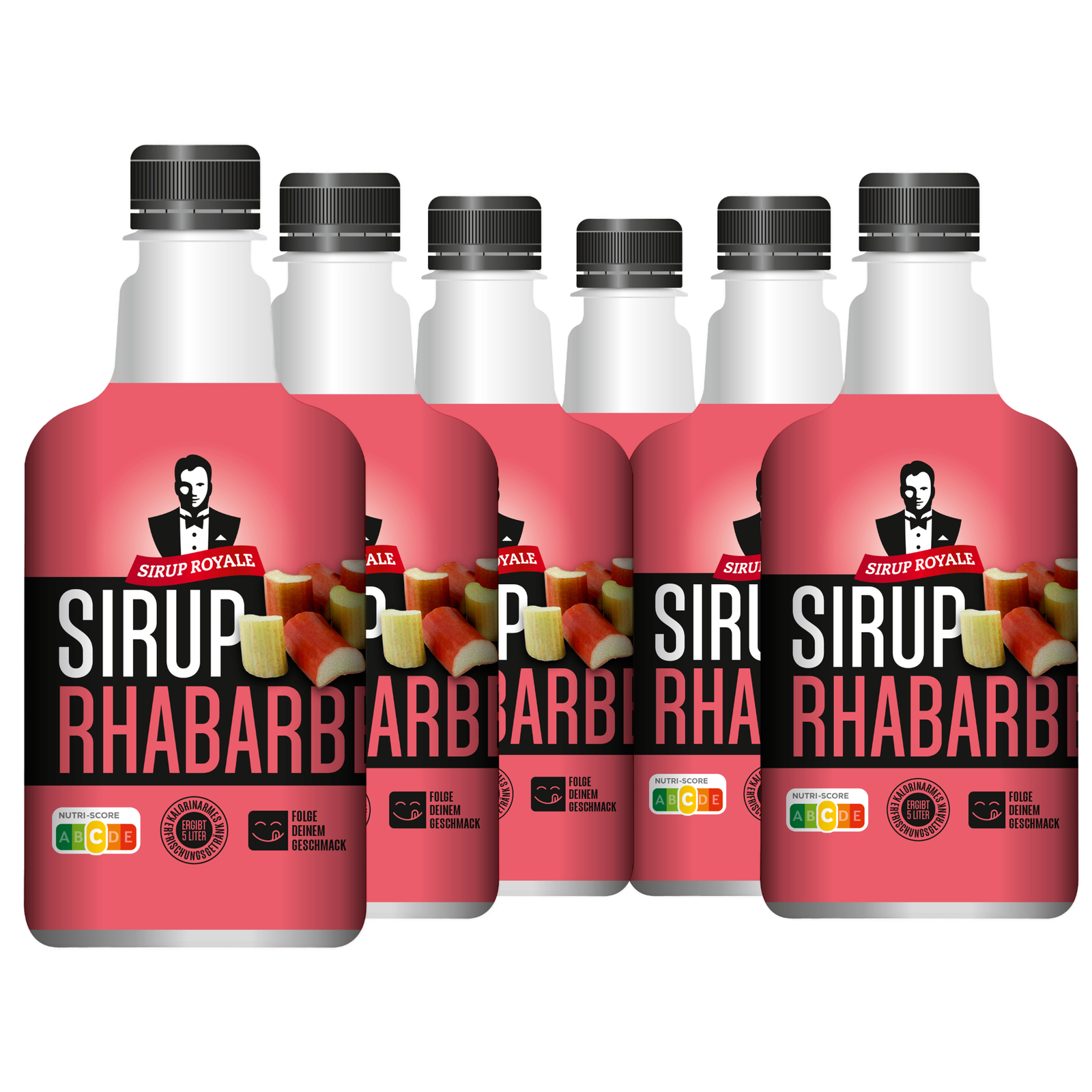 6 × Sirup Royale Rhabarber