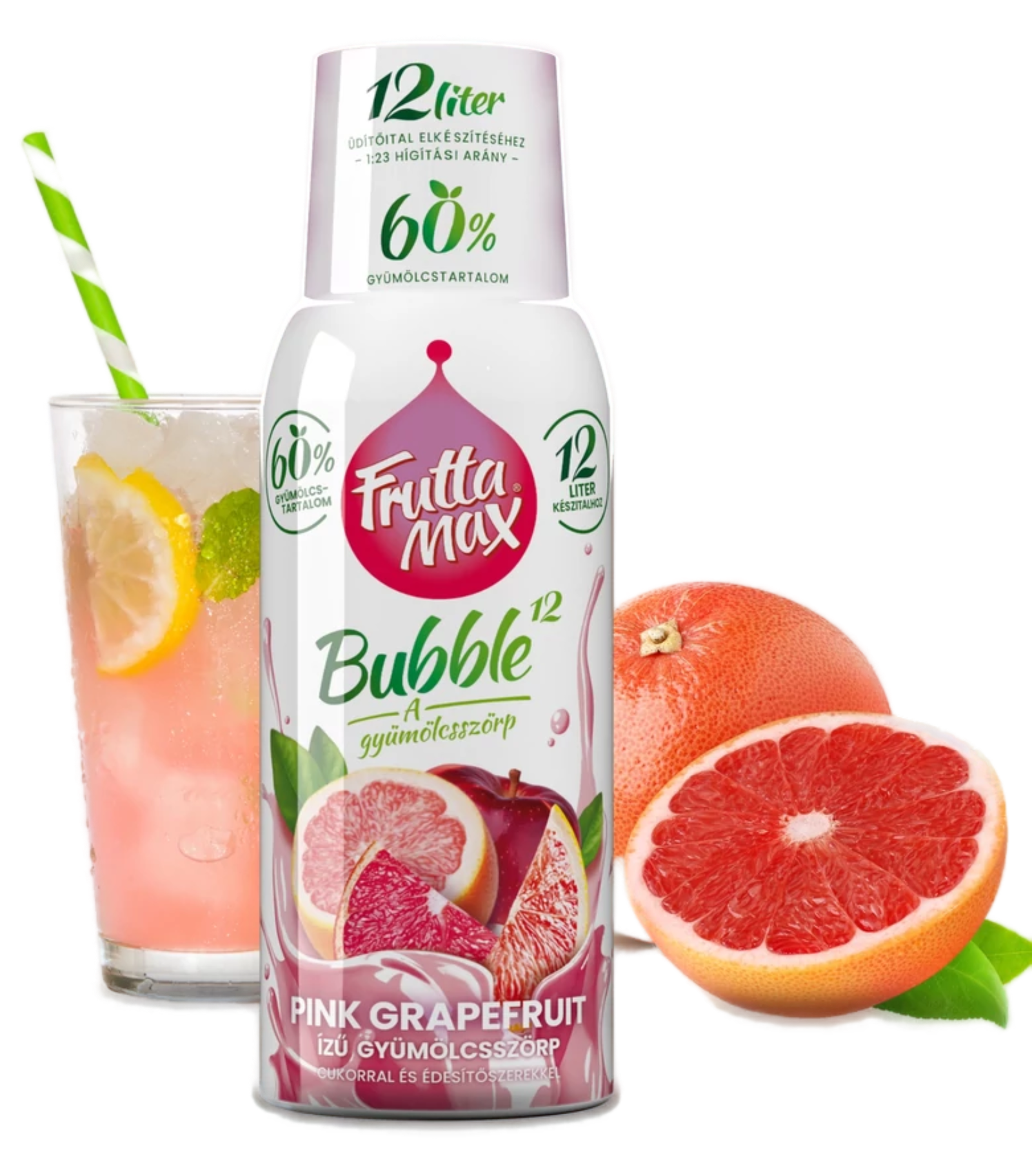 Frutta Max Bubble Pink Grapefruit Sirup
