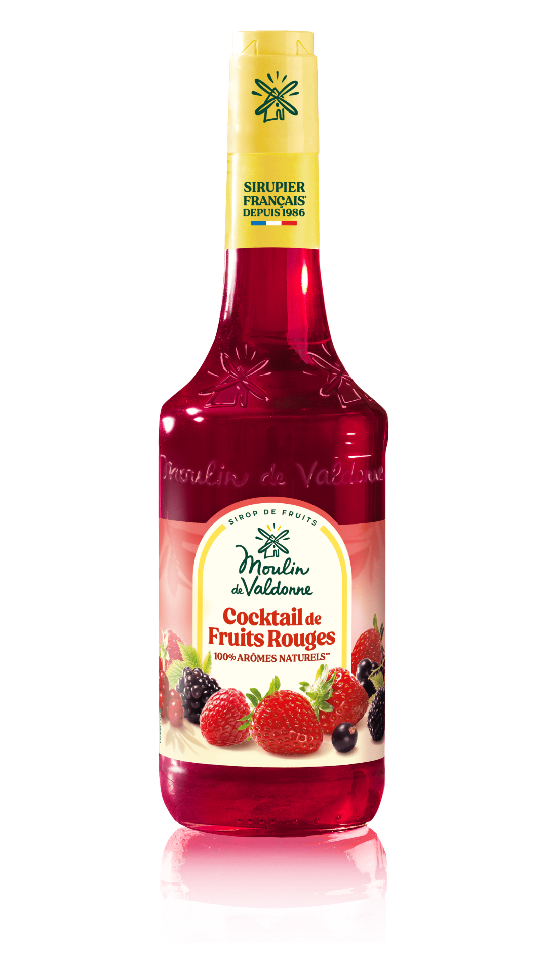 Moulin de Valdonne Sirup Cocktail von roten Beeren