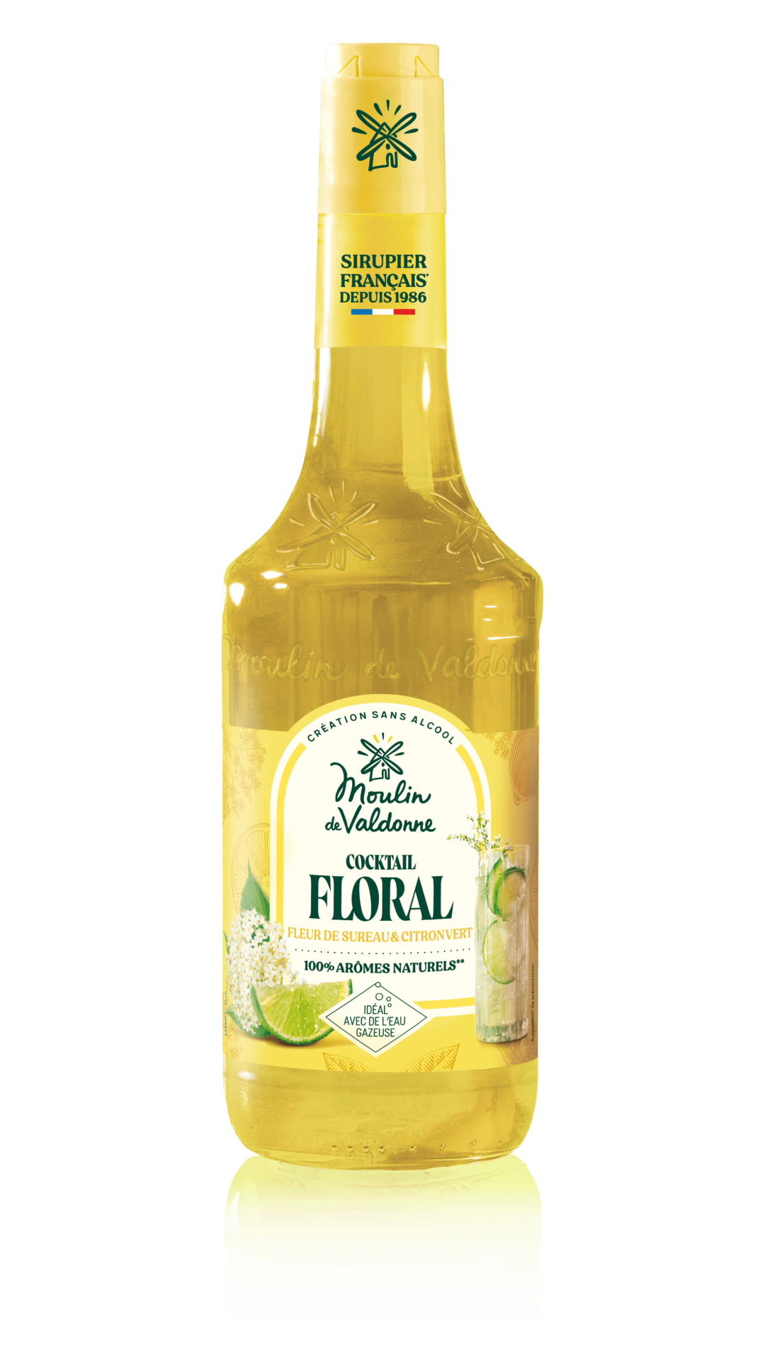 Moulin de Valdonne Sirup Cocktail Floral (Holunderblüte & Limette)