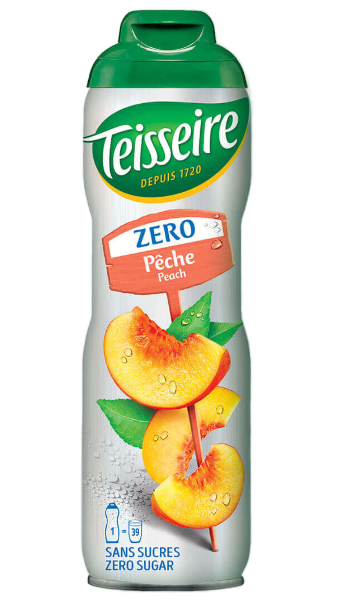 TRANSPORTSCHADEN! Teisseire Zero Sirup Pfirsich 600ml